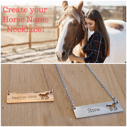 Special Gentle Customized Horse Necklace