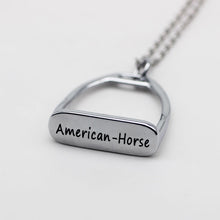 Beautiful Custom Name Horse Riding Stirrup Necklace