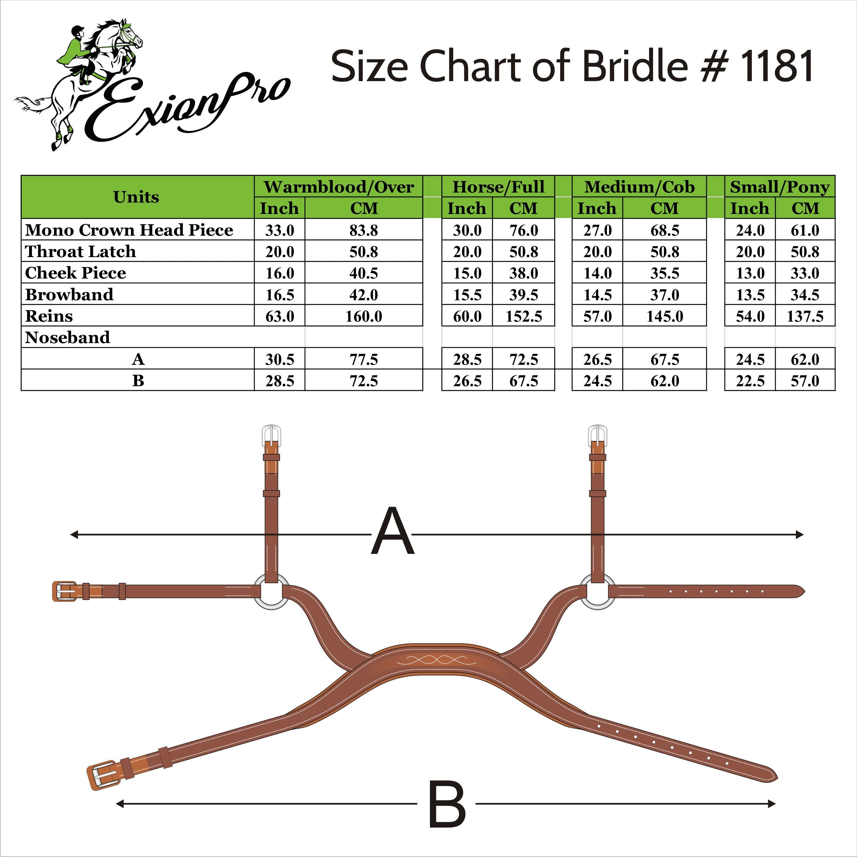 Image of ExionPro Anatomical Drop Noseband Bridle with Reins