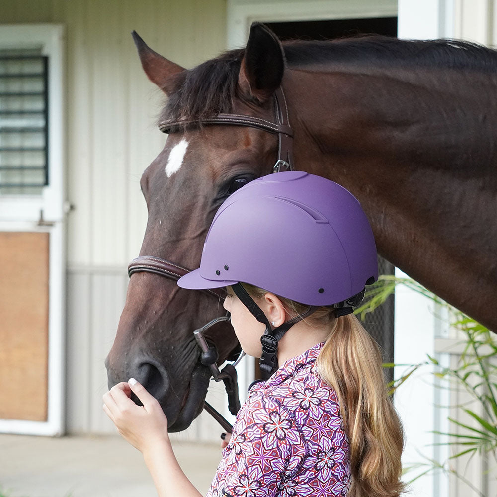 Image of IRH Equi-Pro Deluxe Schooling Helmet w/Sun Visor