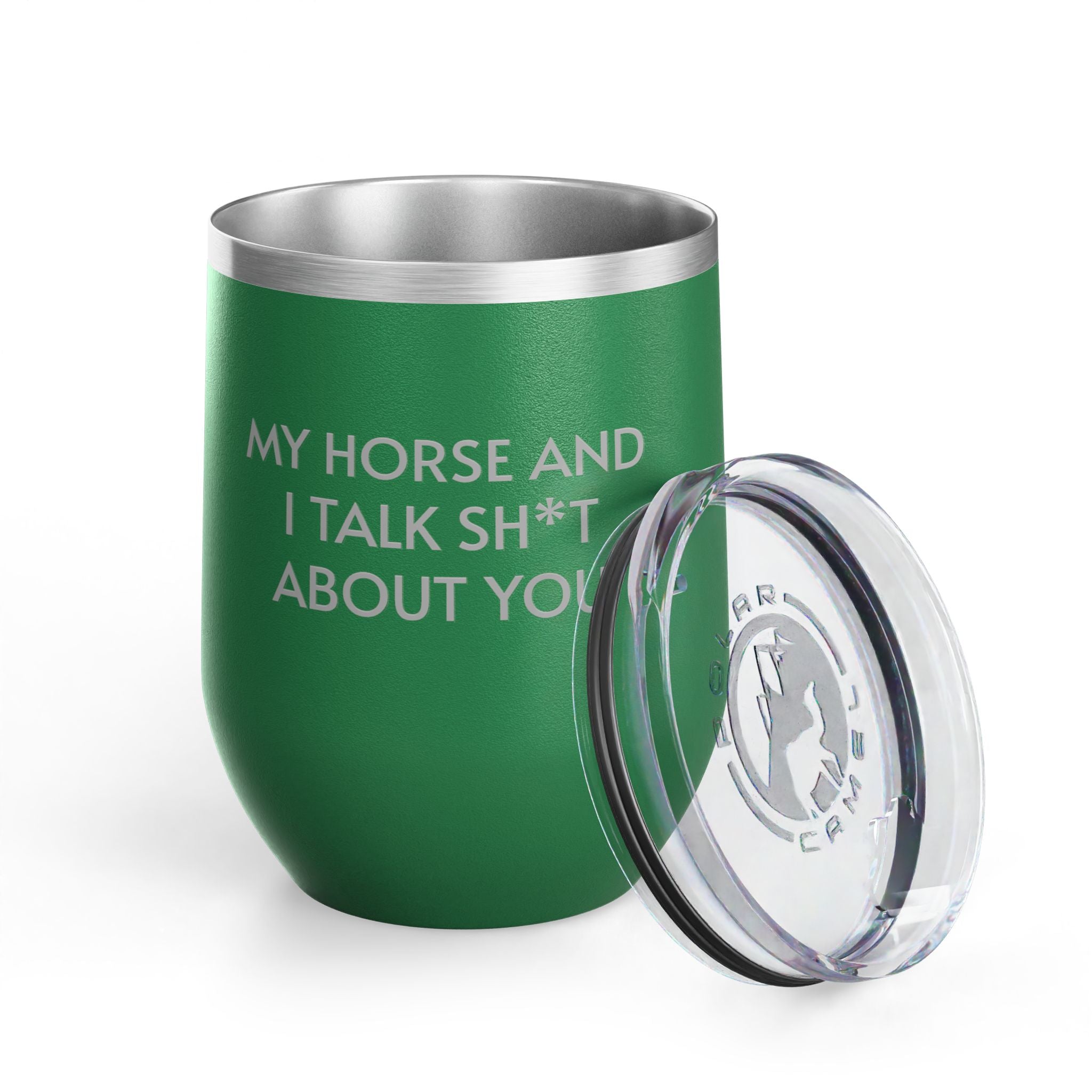 Image of Wine Tumbler, 12oz - Horse And I Talk