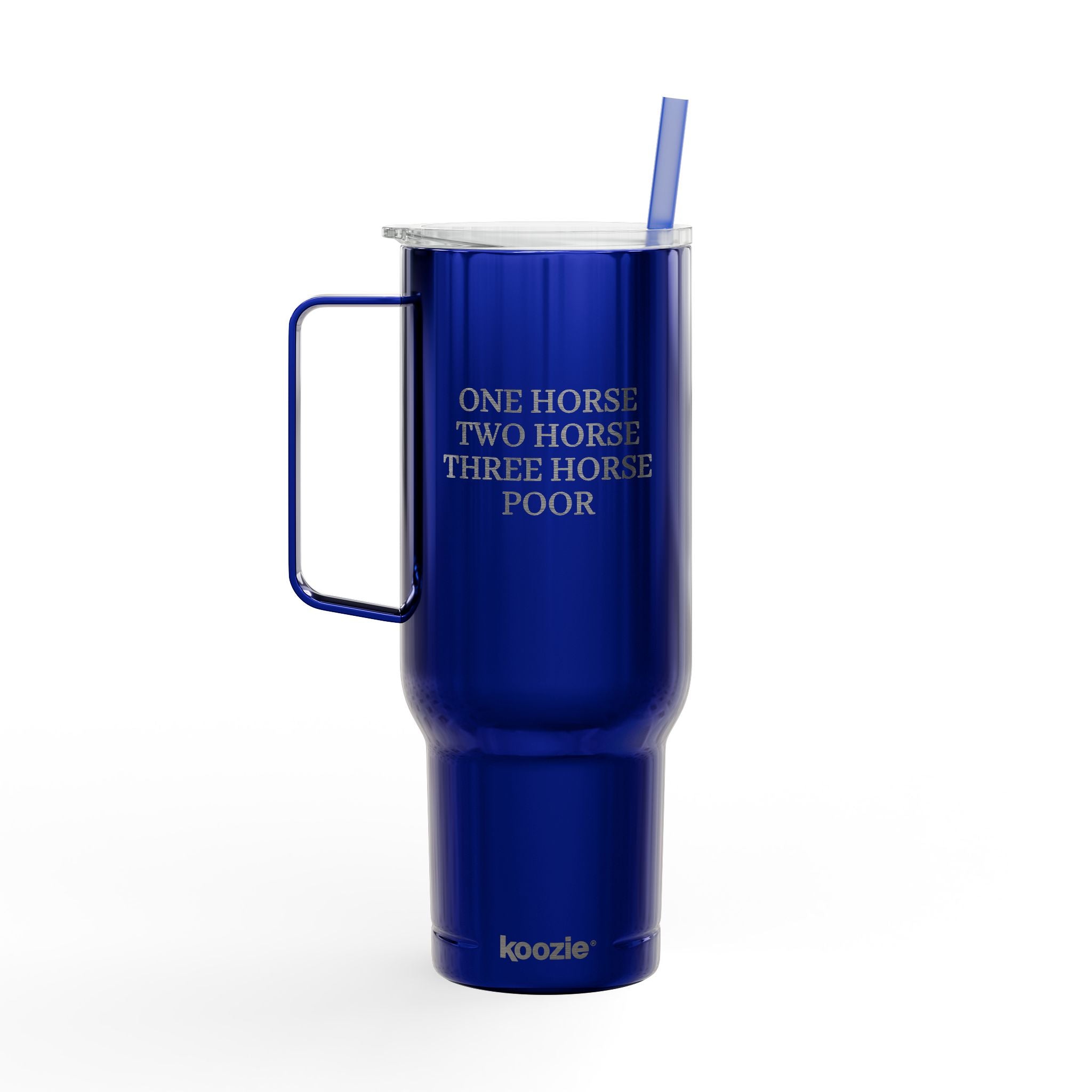 Image of Insulated Tumbler with Lid, 40oz (Engraving) - One Horse/Two Horse