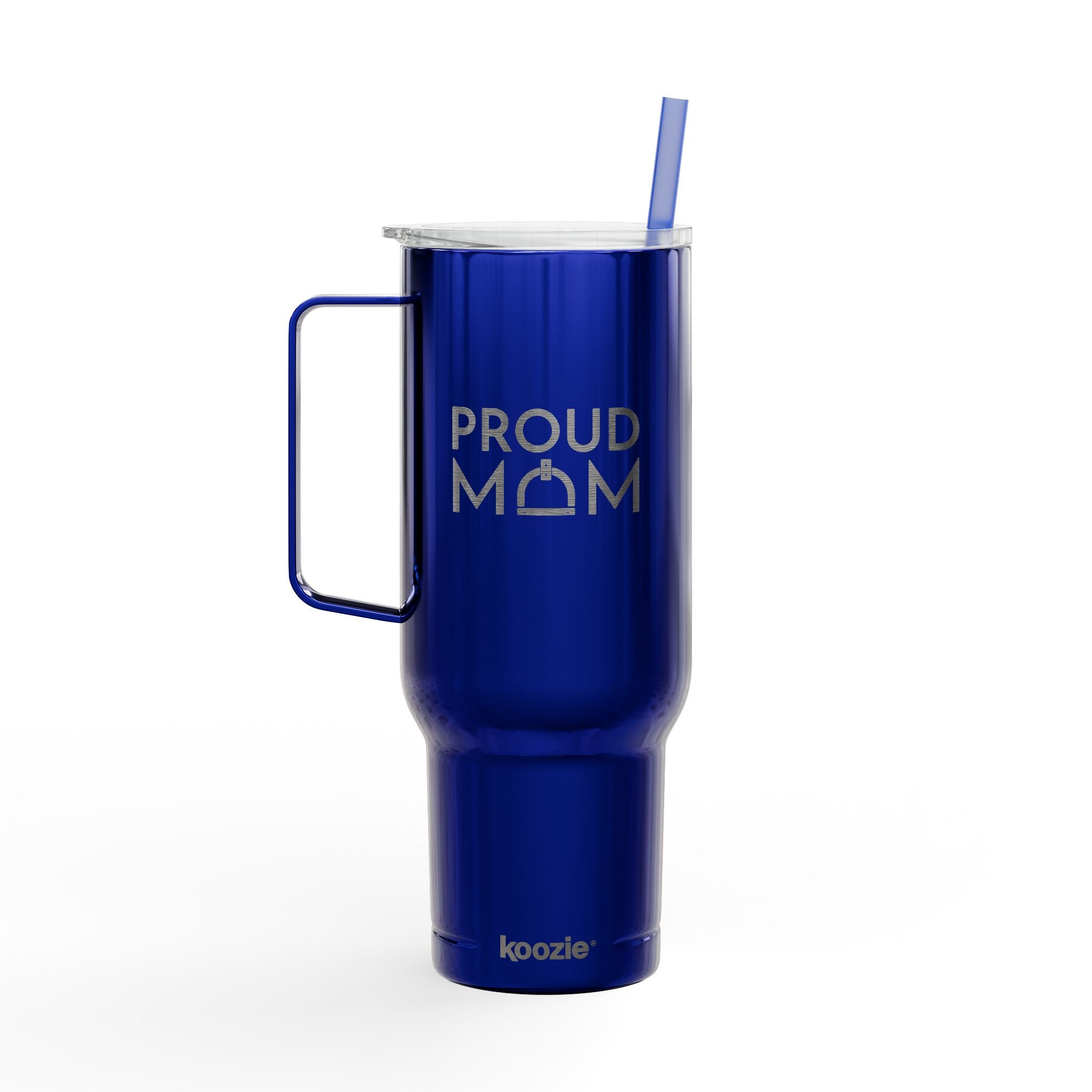 Image of Insulated Tumbler with Lid, 40oz (Engraving) - Proud Mom