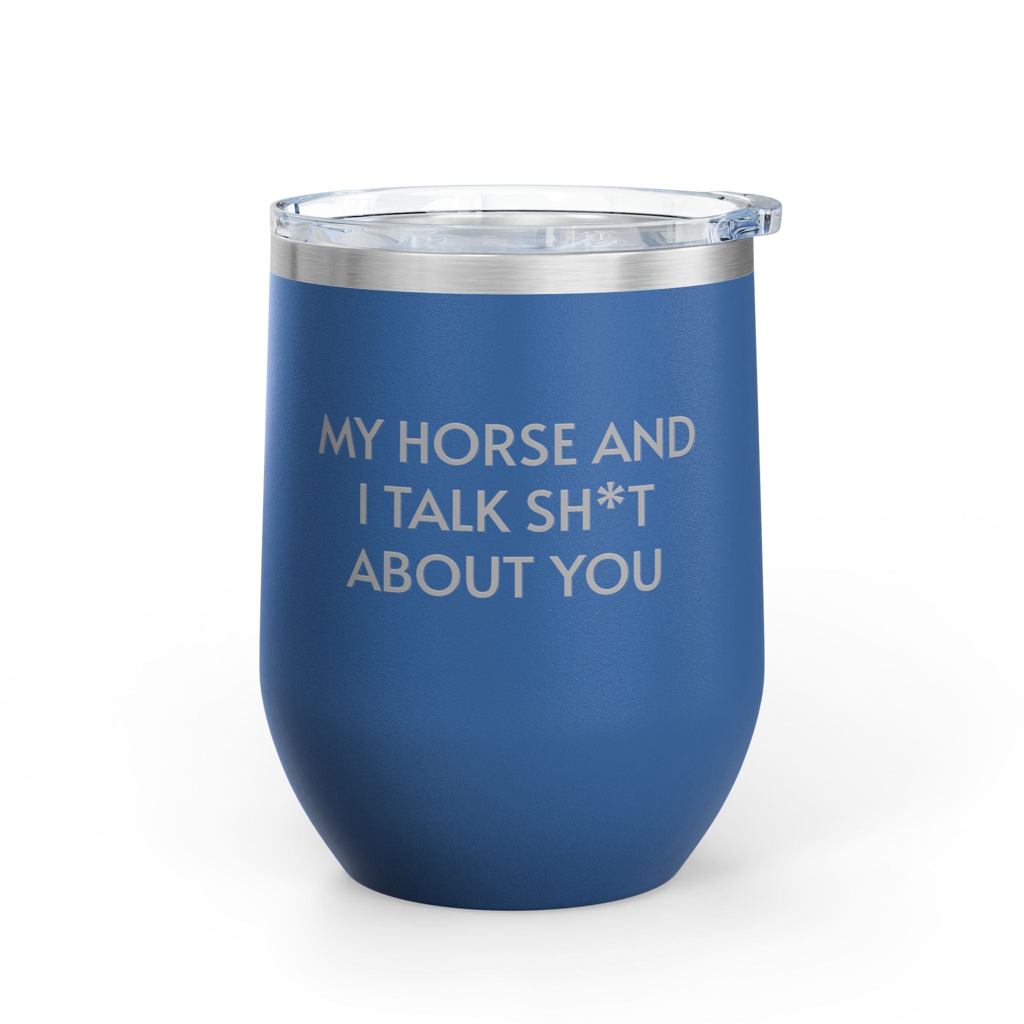 Image of Wine Tumbler, 12oz - Horse And I Talk