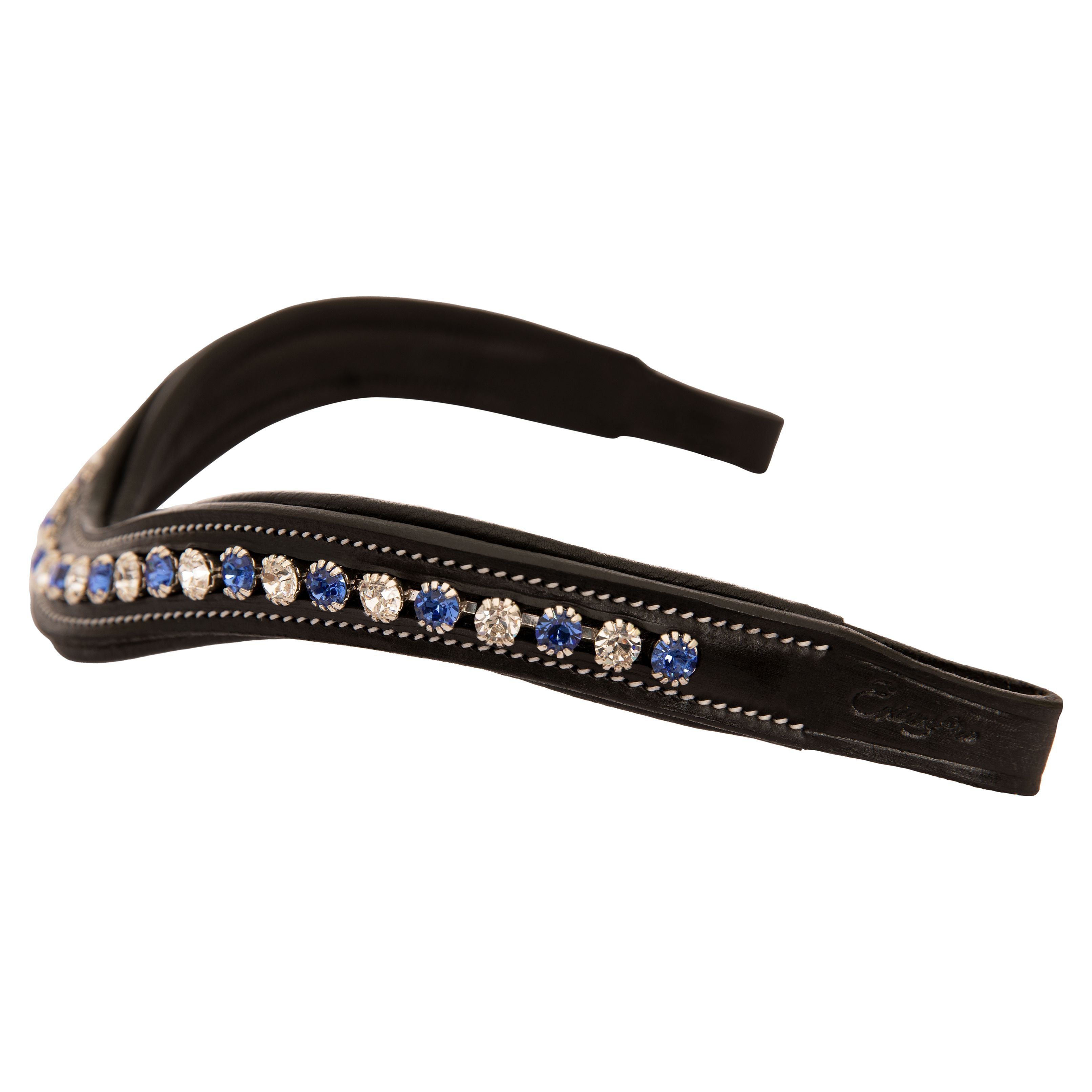 Image of ExionPro Elegant Blue & Clear Crystal Browband