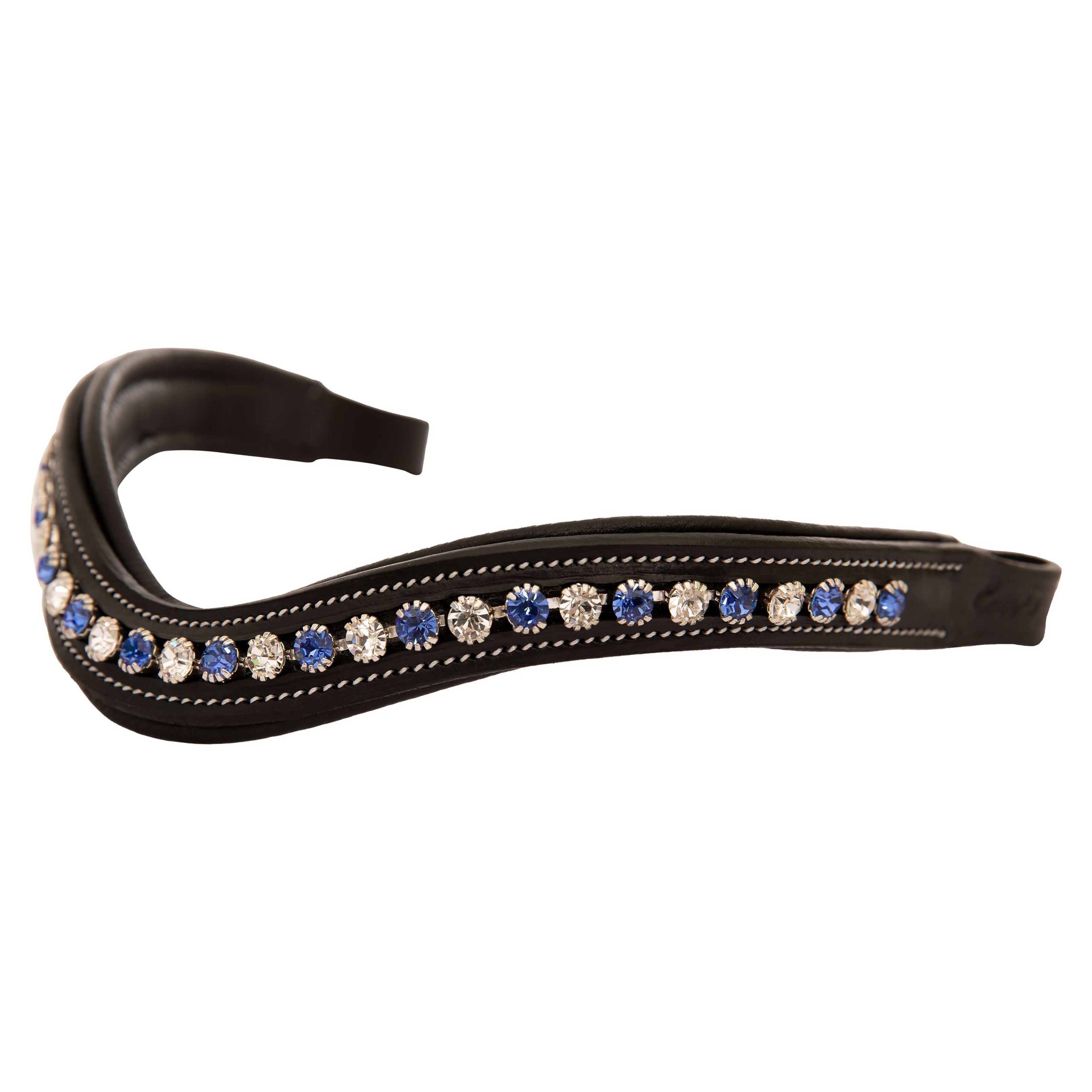 Image of ExionPro Elegant Blue & Clear Crystal Browband