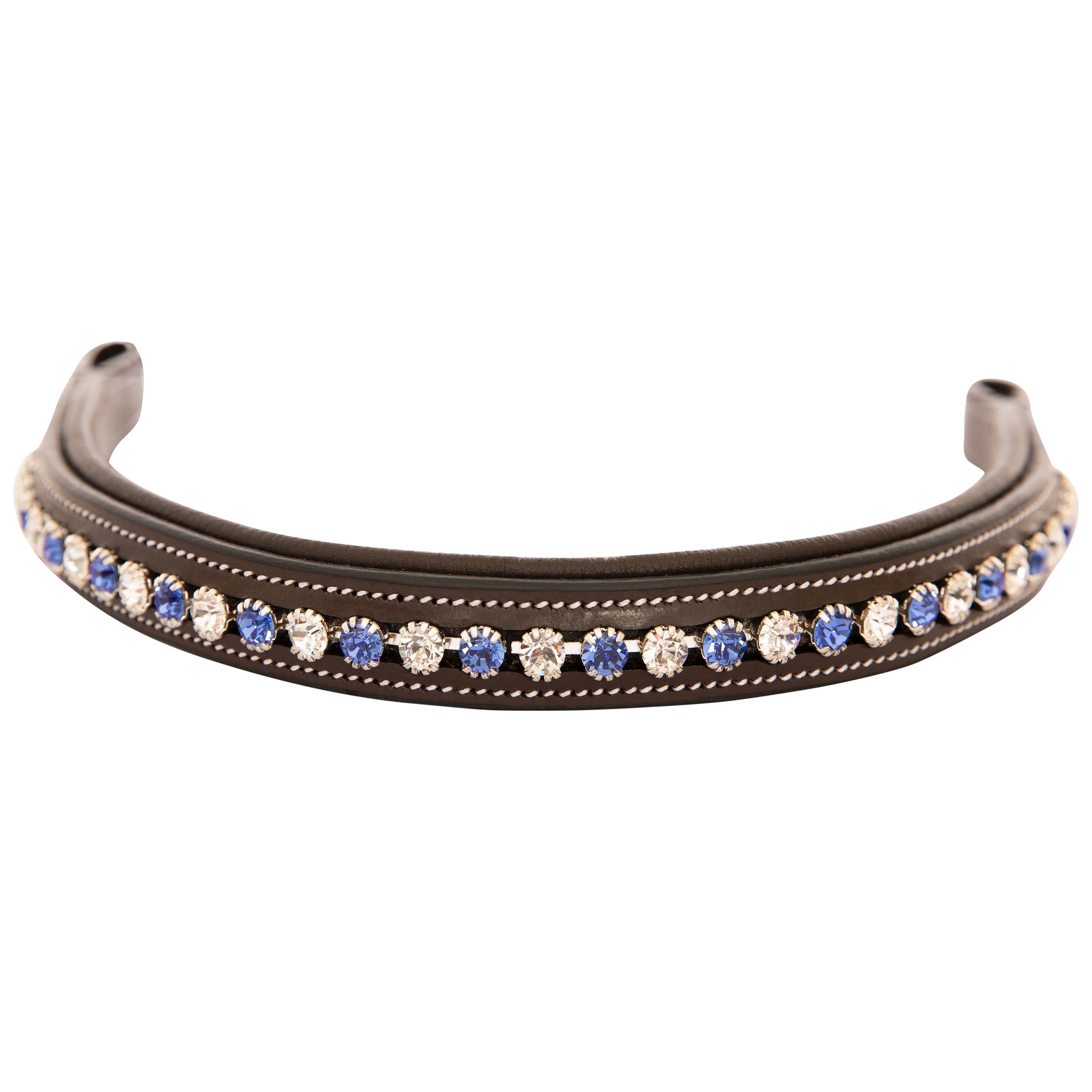 Image of ExionPro Elegant Blue & Clear Crystal Browband