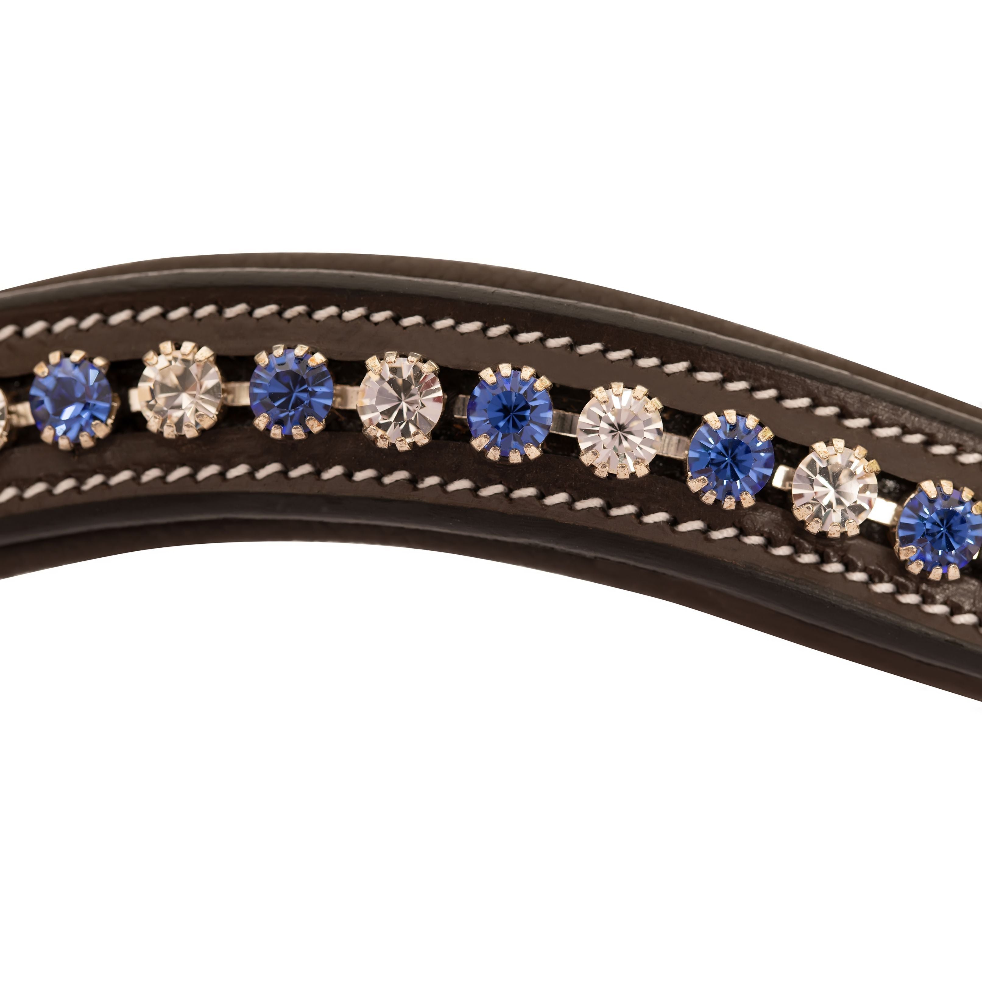 Image of ExionPro Elegant Blue & Clear Crystal Browband