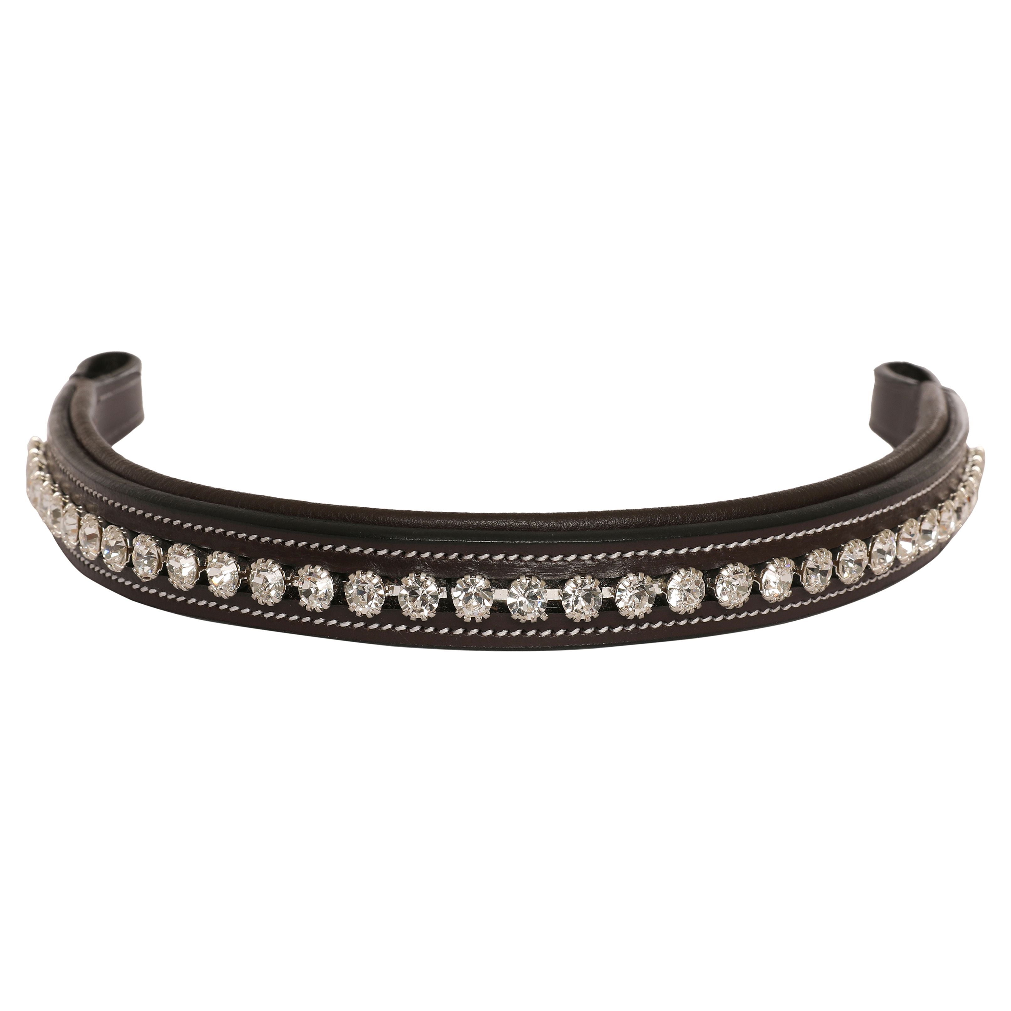 Image of ExionPro Elegant & Attractive White Crystal Browband