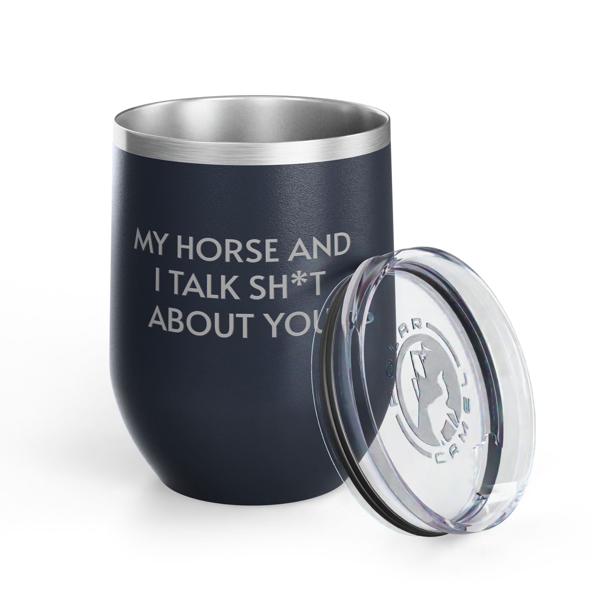 Wine Tumbler, 12oz - Horse And I Talk