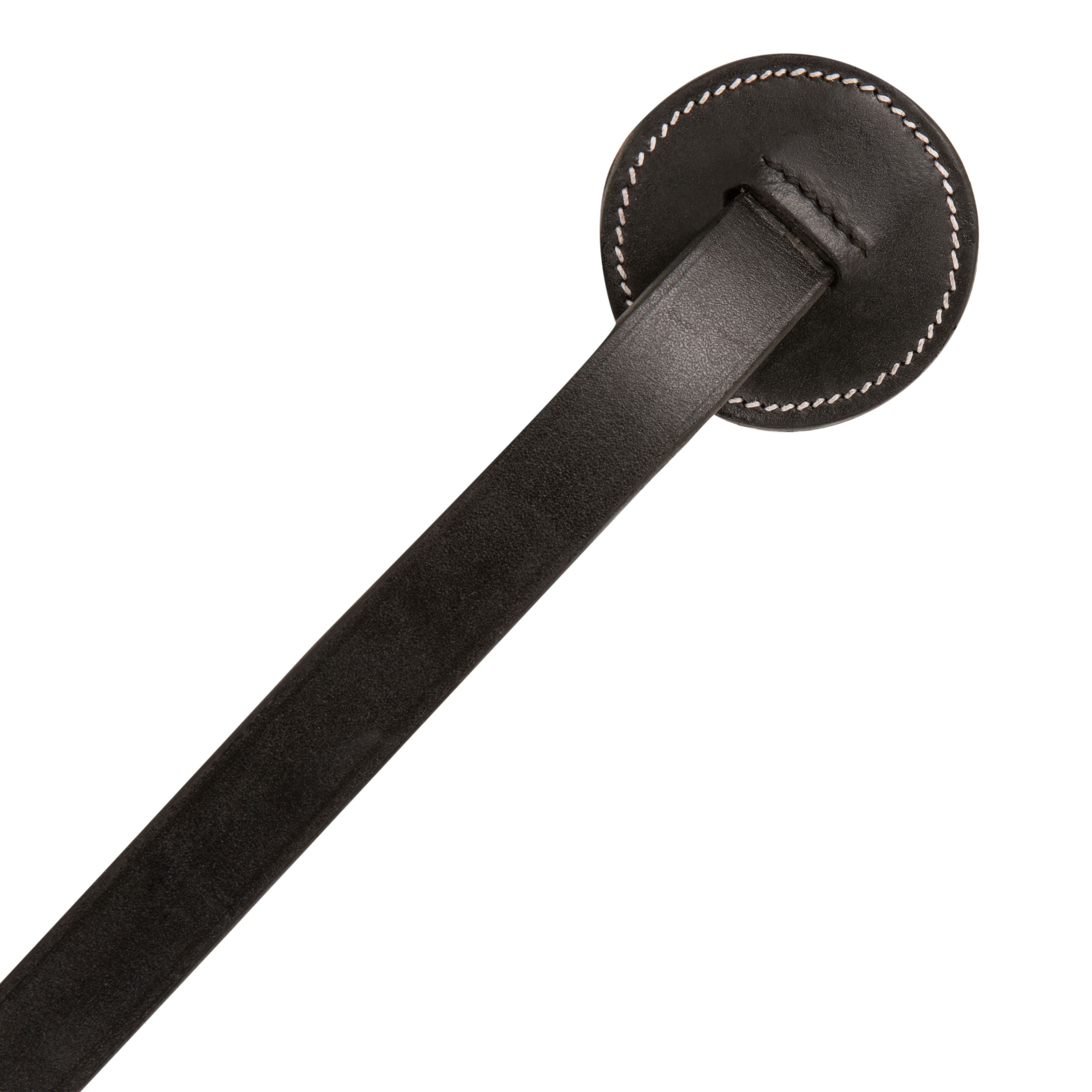 Image of ExionPro Duo-Tone Leather Lead with Chain - White