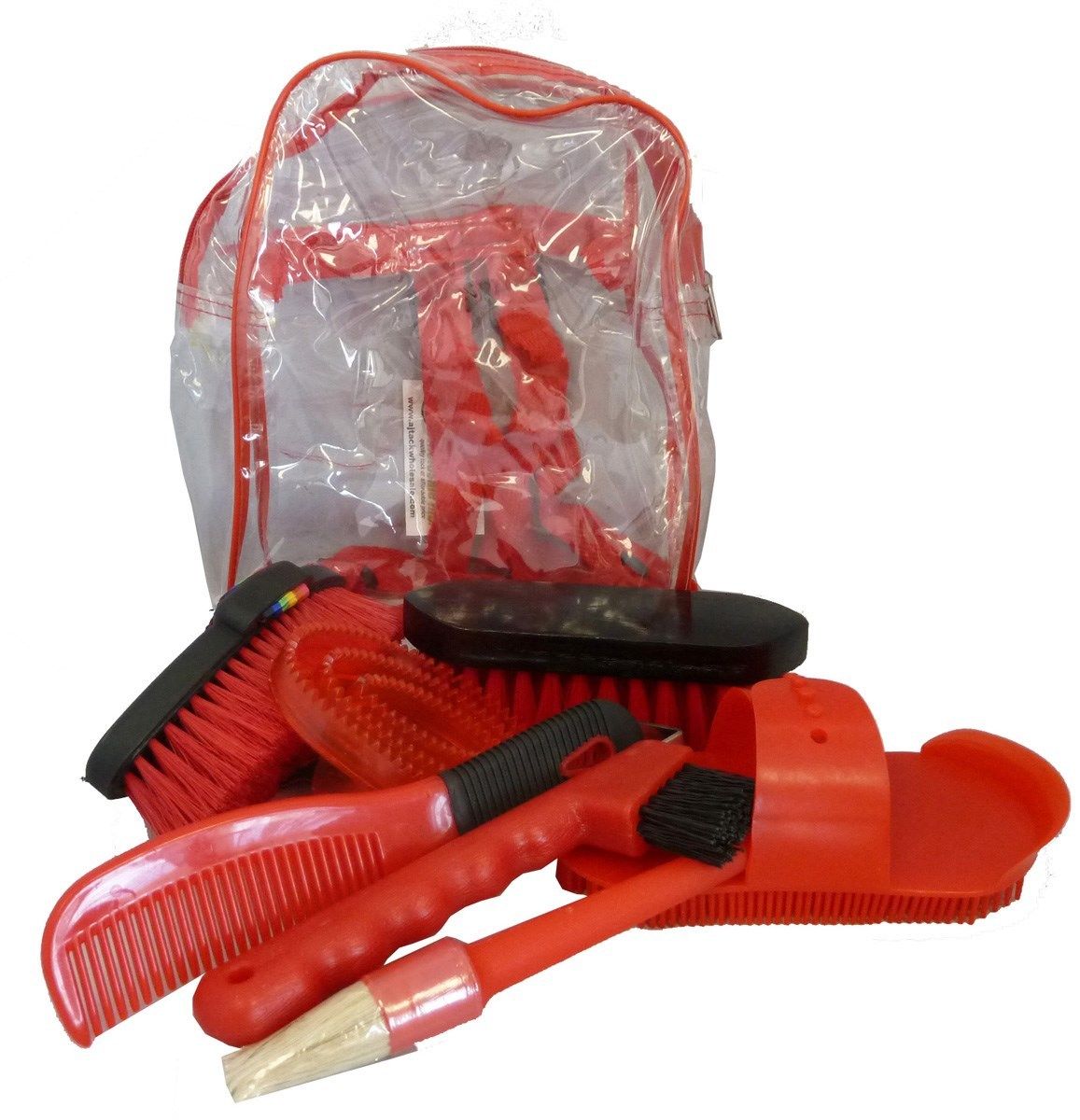Image of AJ Tack 8 Piece Kids Horse Grooming Kit