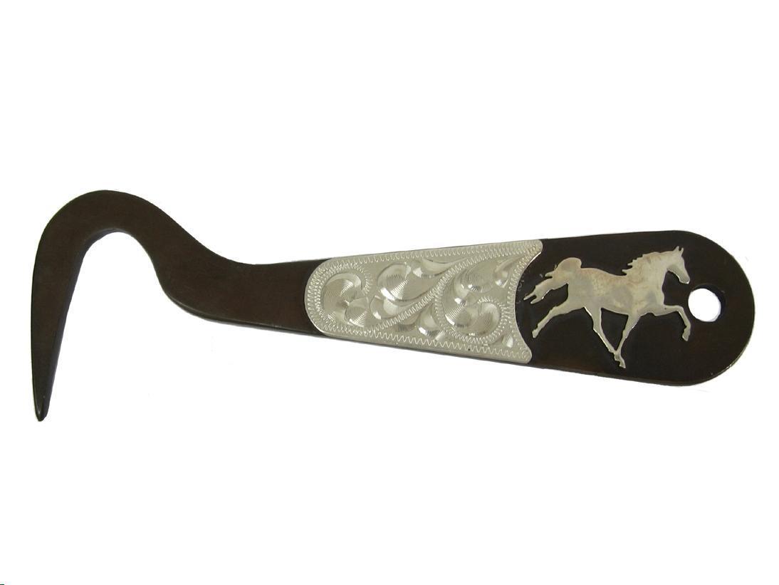 Image of AJ Tack Antique Brown Steel Hoof Pick