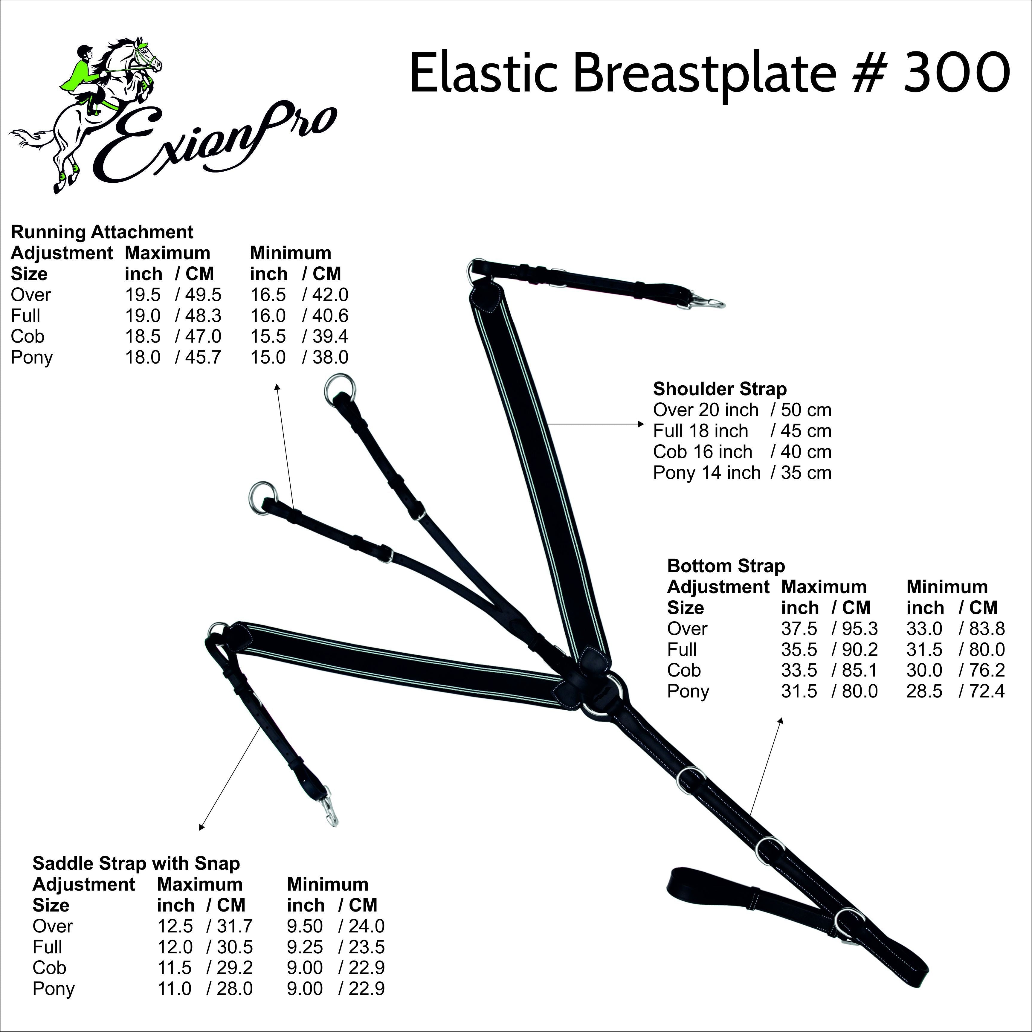 Image of ExionPro Heart Shape 3 Point Breastplate - Matching Elastic