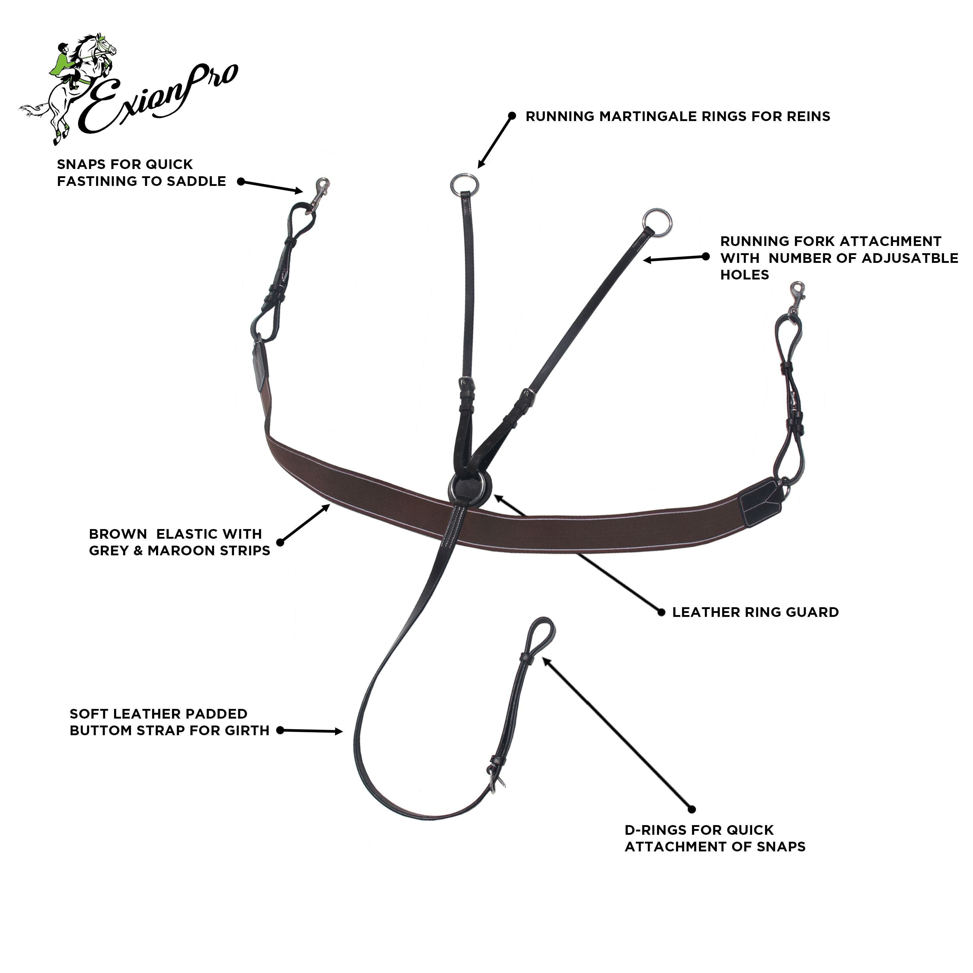 Image of ExionPro Elastic Breastplate with Girth Strap