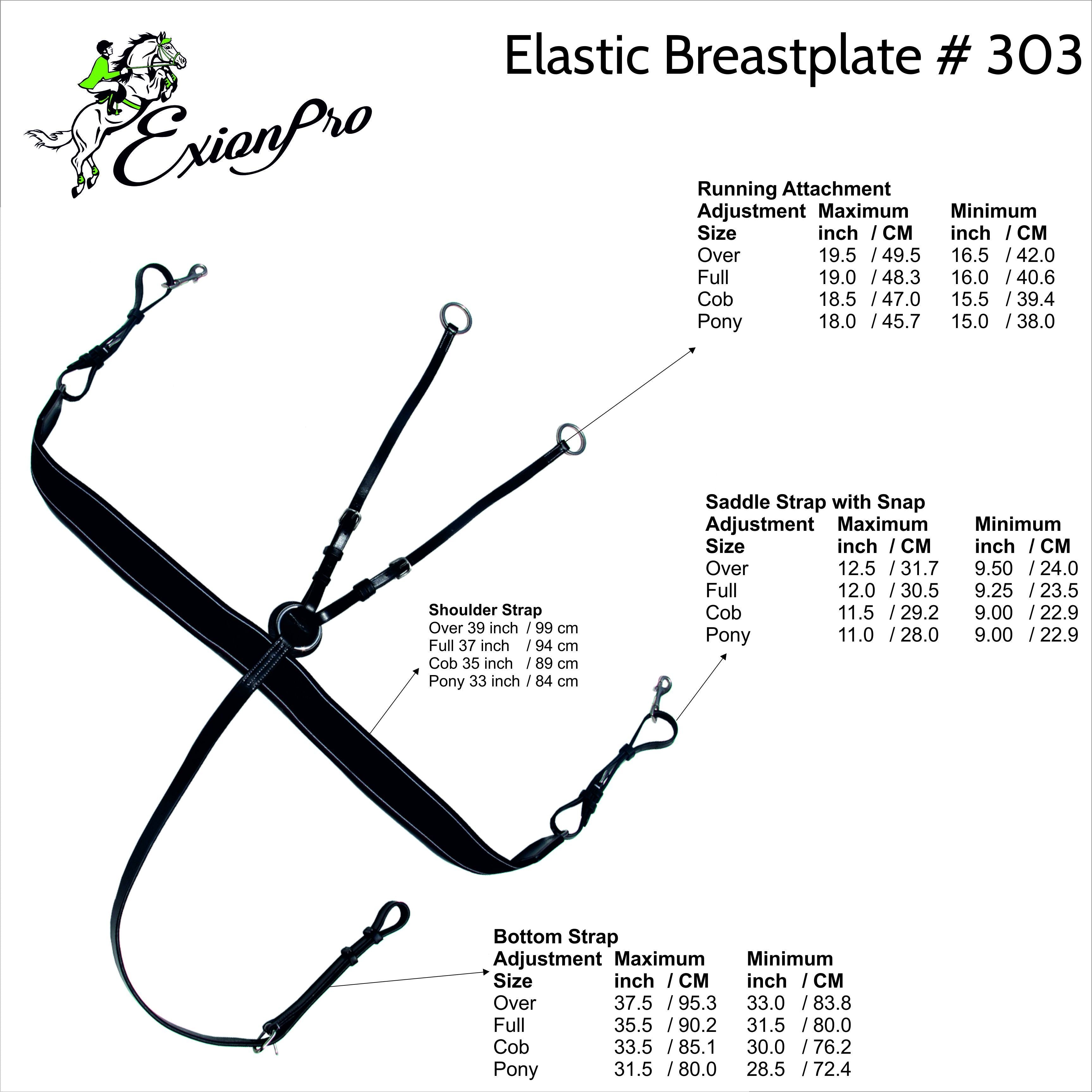 Image of ExionPro Elastic Breastplate with Girth Strap