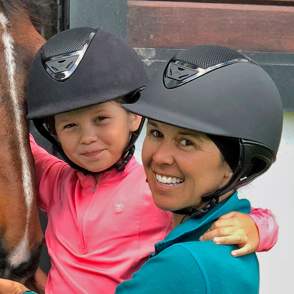 Image of IRH XLT Suede Premium Show Helmet