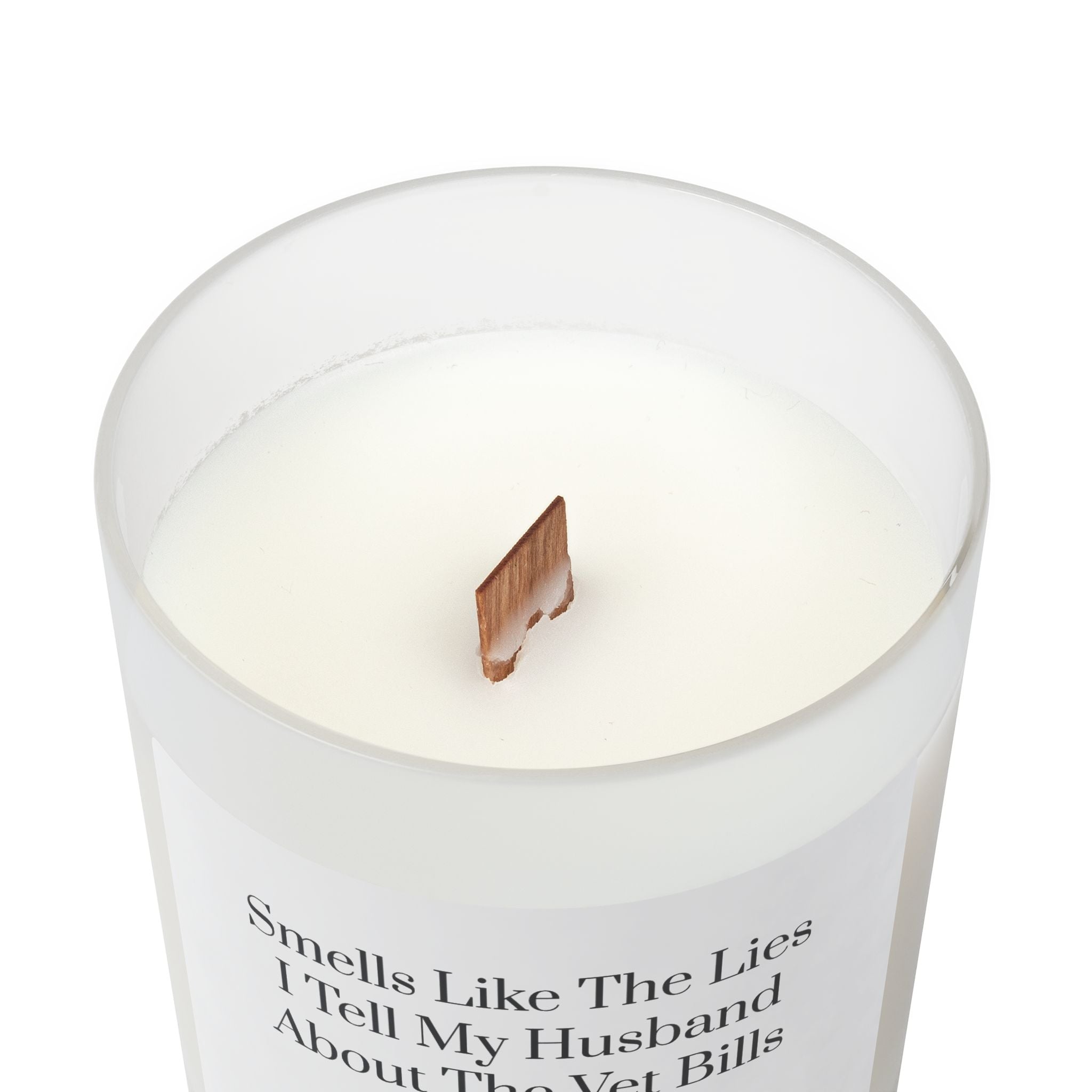 Frosted Glass Candle, 11oz - Lies I Tell My Husband