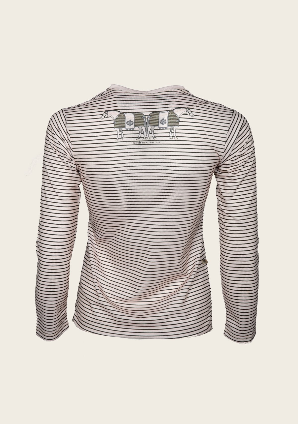 Image of Espoir Lumiere Beige Stripe T-Shirt