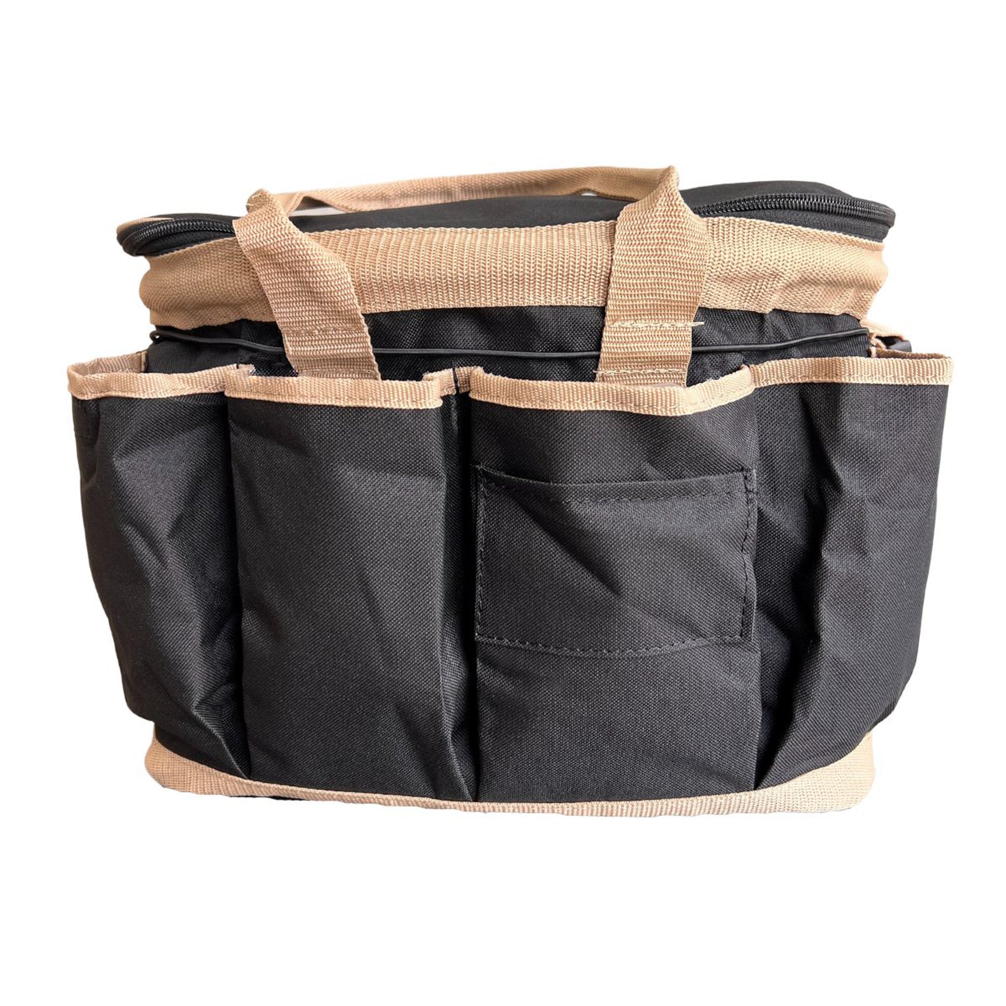 Image of AJ Tack Deluxe Horse Grooming Bag with Grooming Tools