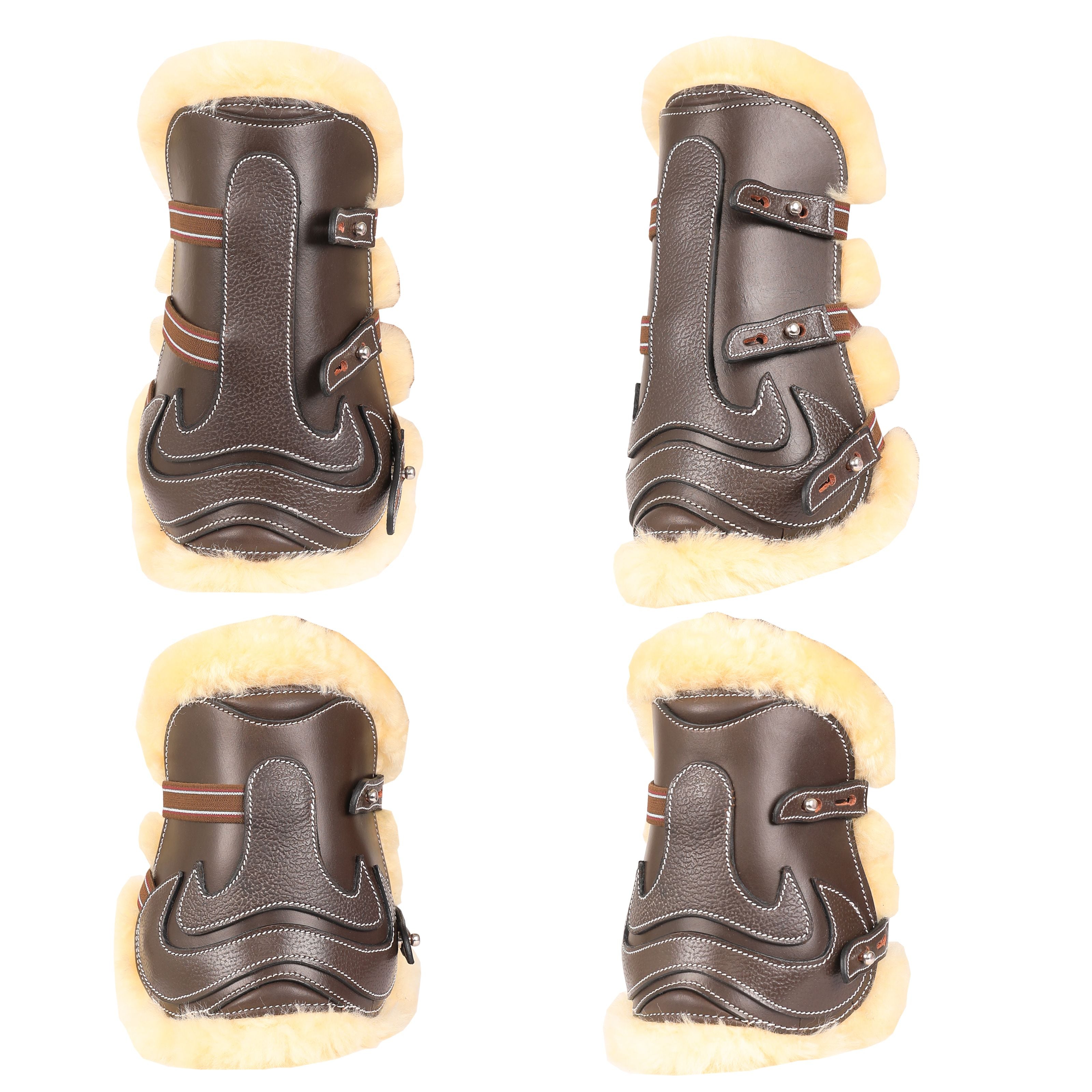 Image of ExionPro Leather Horse Tendon Show Jump Boots - 402