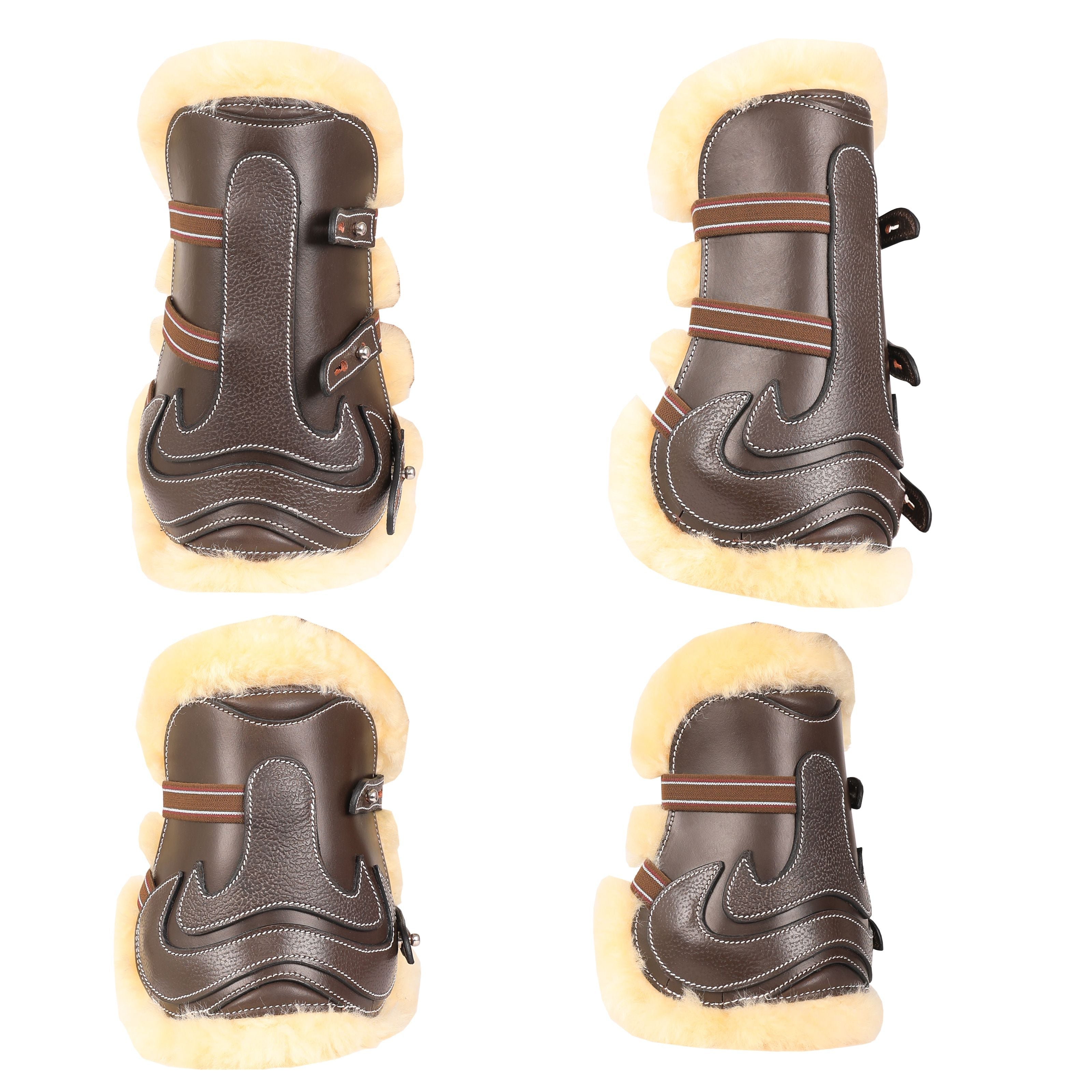 Image of ExionPro Leather Horse Tendon Show Jump Boots - 402