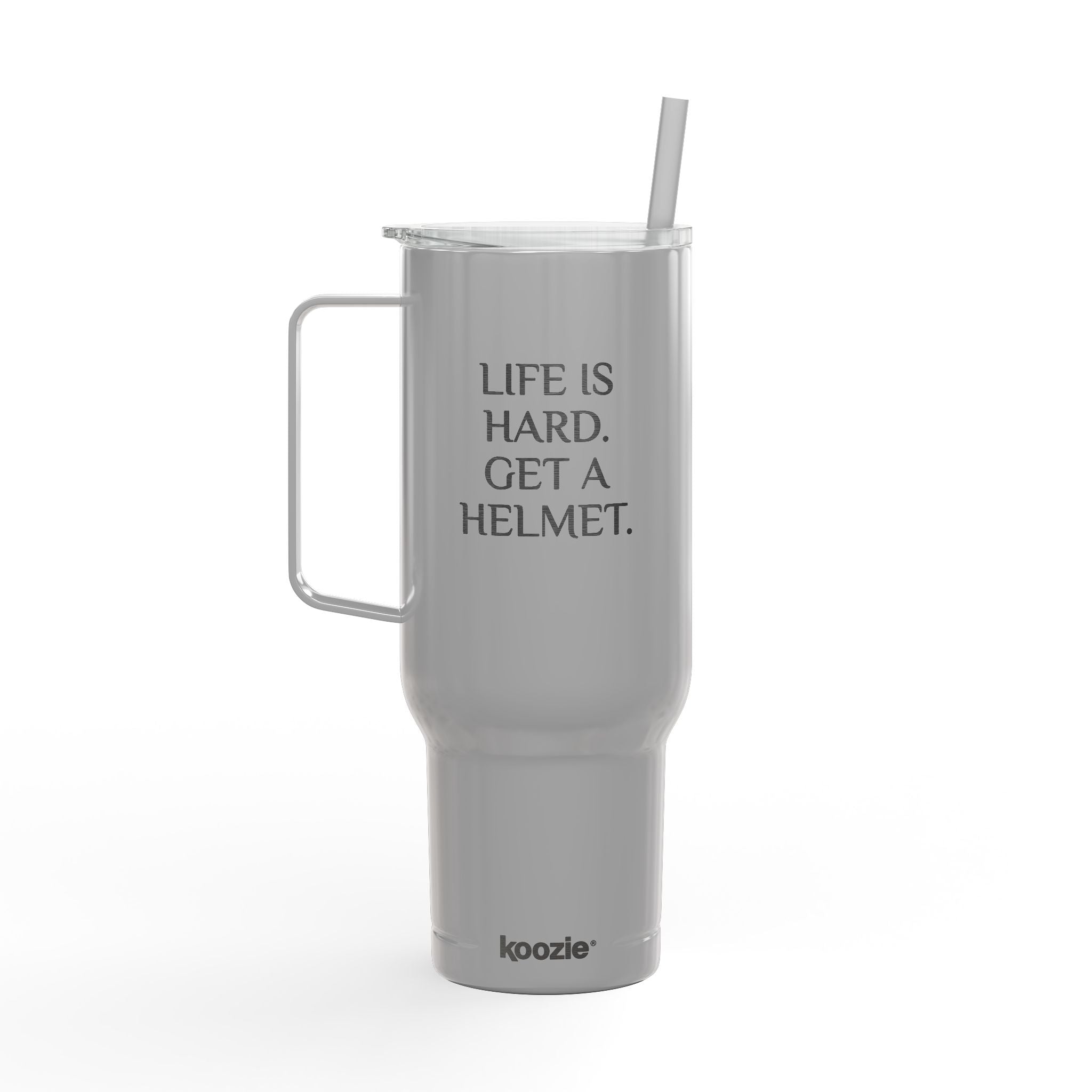 Insulated Tumbler with Lid, 40oz (Engraving) - Life Is Hard