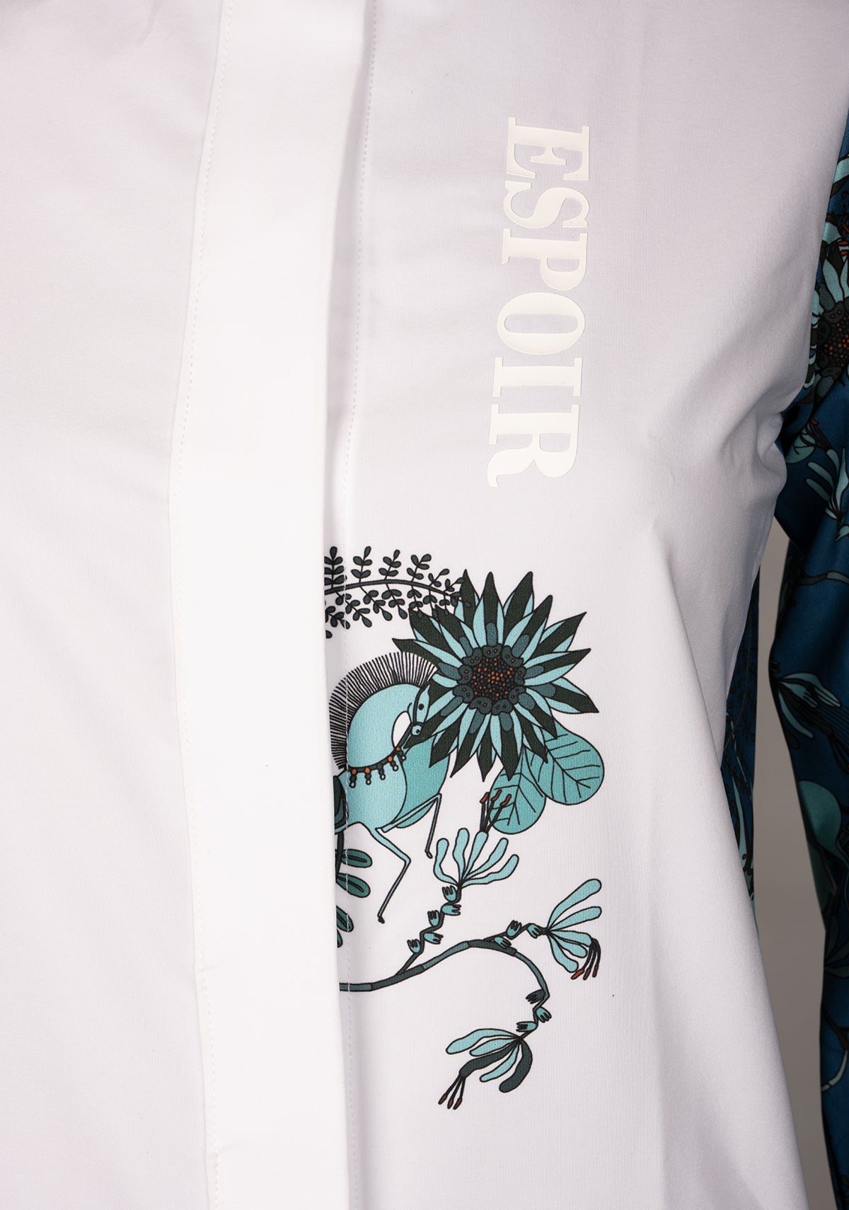 Image of Mint Magic on Harbor Blue Button Show Shirt