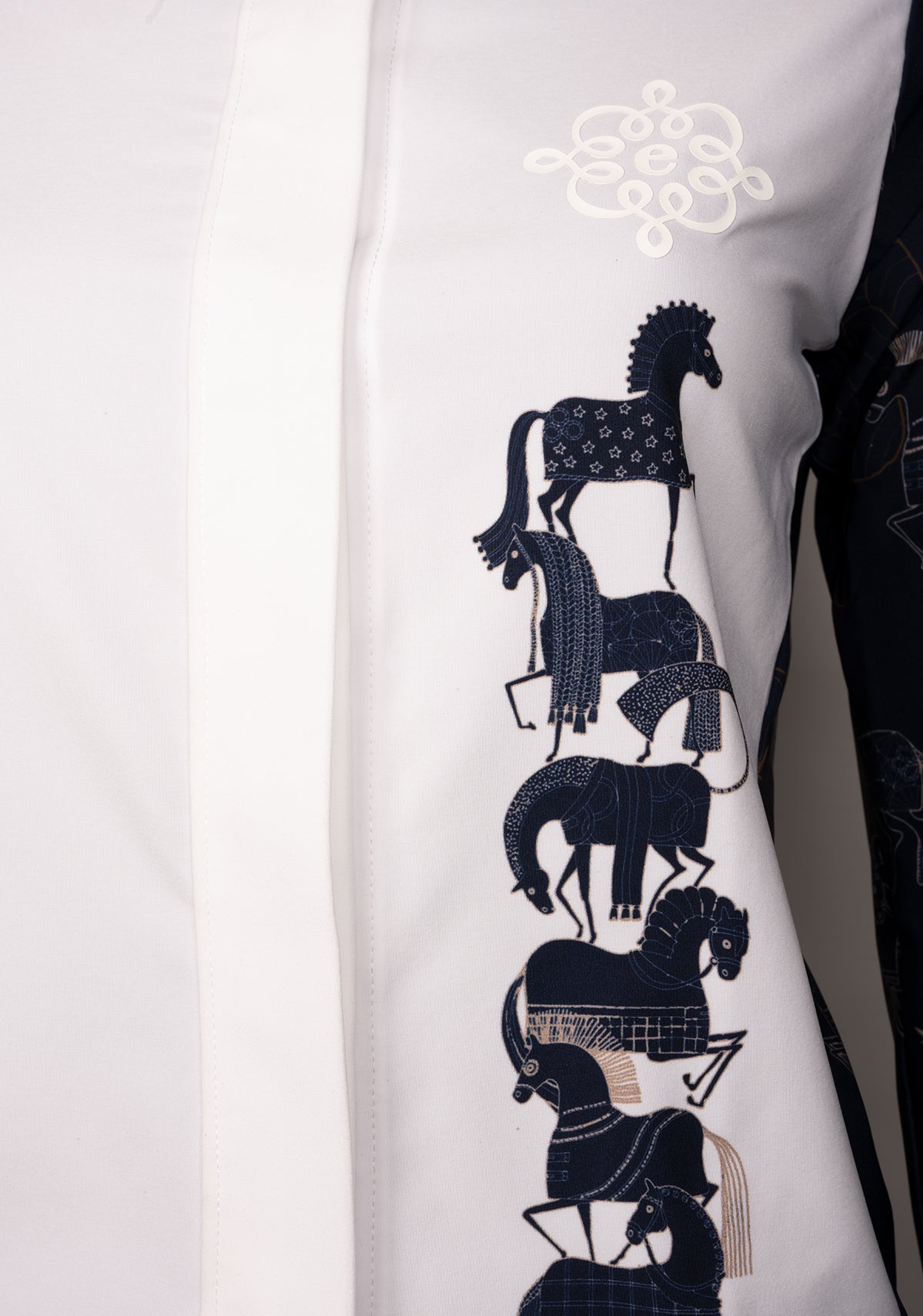 Navy Magic Blue Quarter Zip Show Shirt