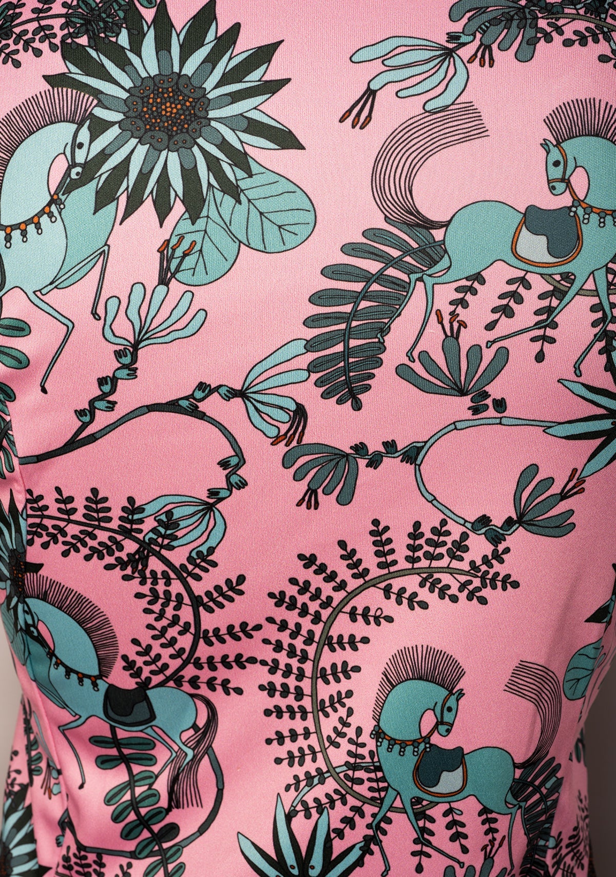Image of Mint Magic in Pink Quarter Zip Sun Shirt