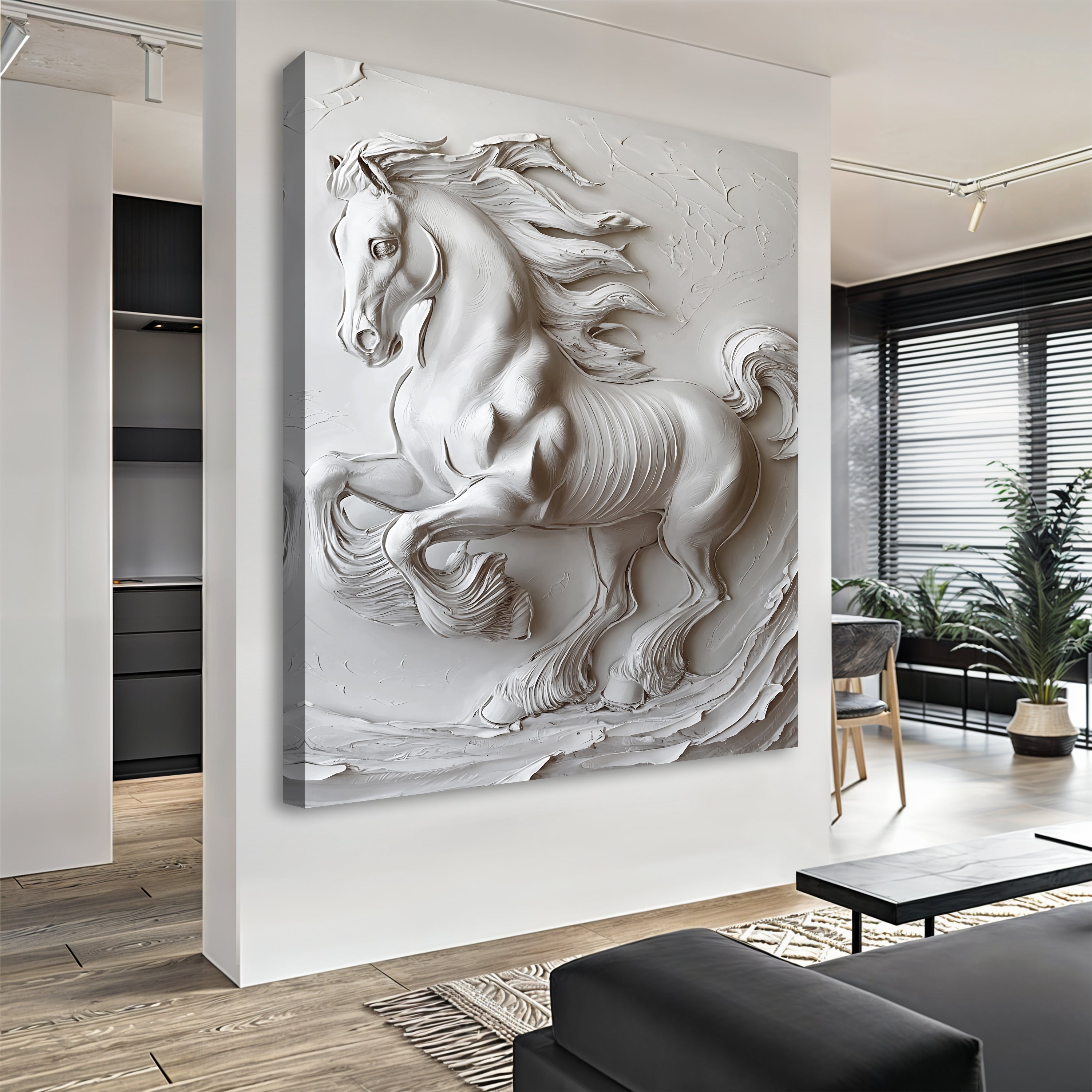 Image of 3D Minimalist Horse Wall Art