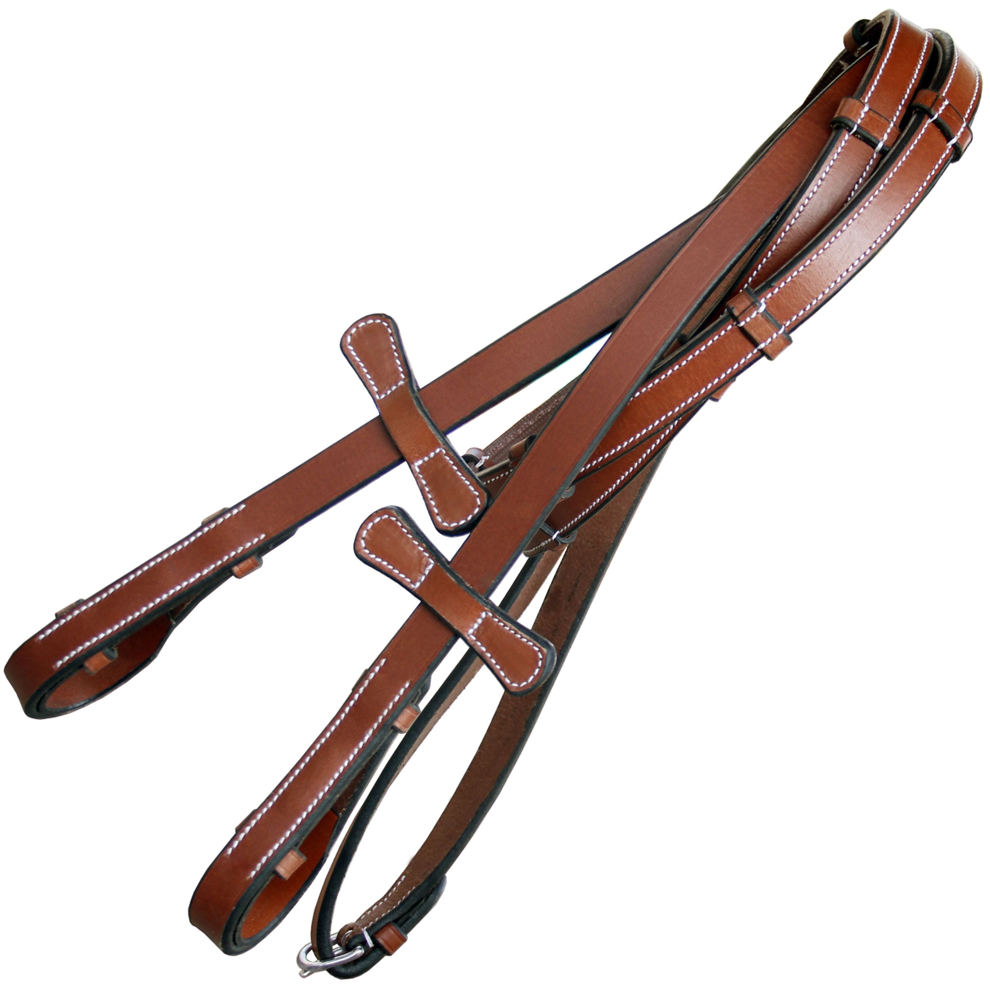 Image of ExionPro Rubber Lined Leather Reins