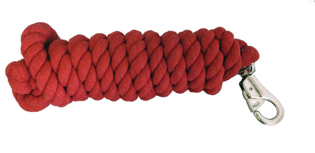 Image of AJ Tack 10 Foot Cotton Lead Rope with Bull Snap