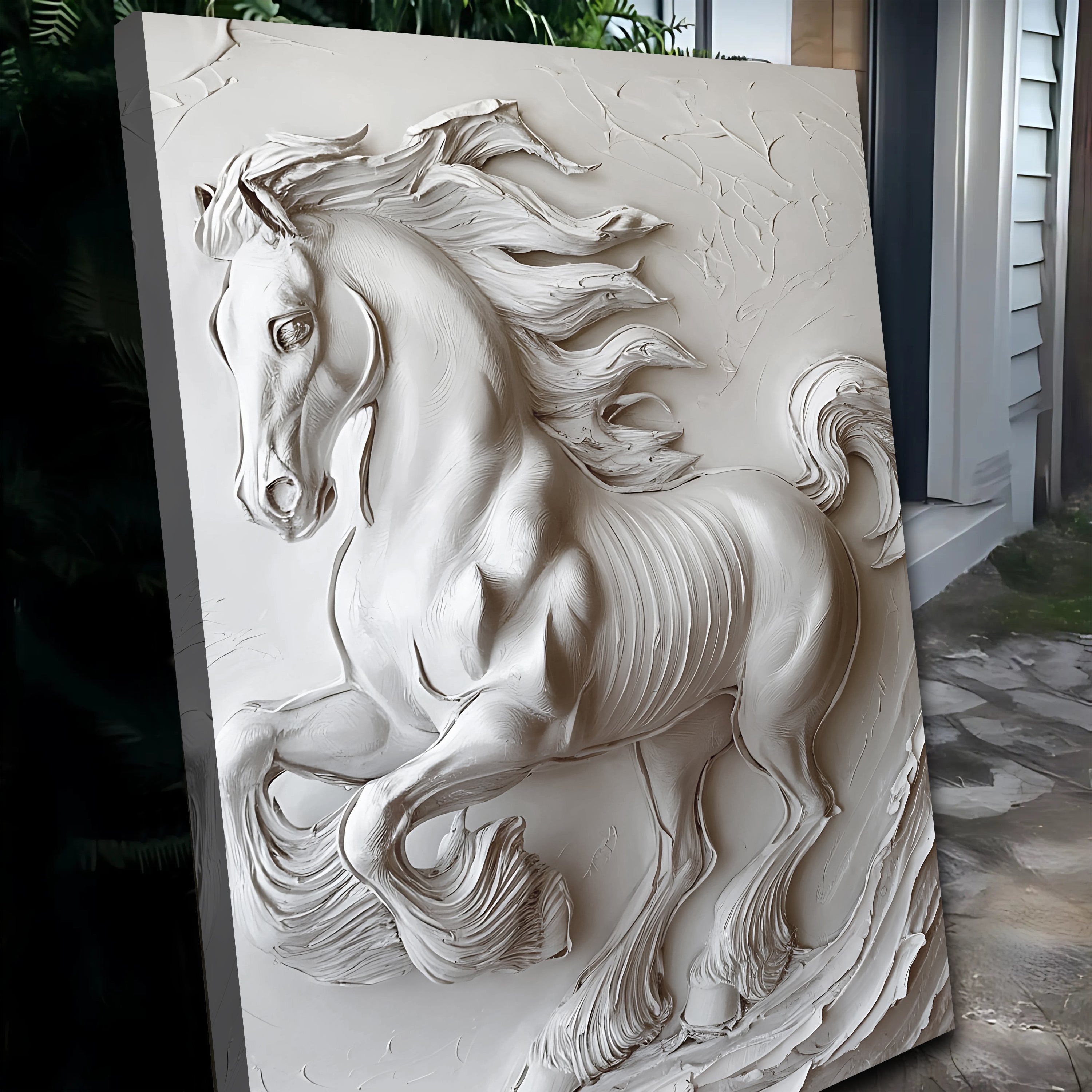Image of 3D Minimalist Horse Wall Art