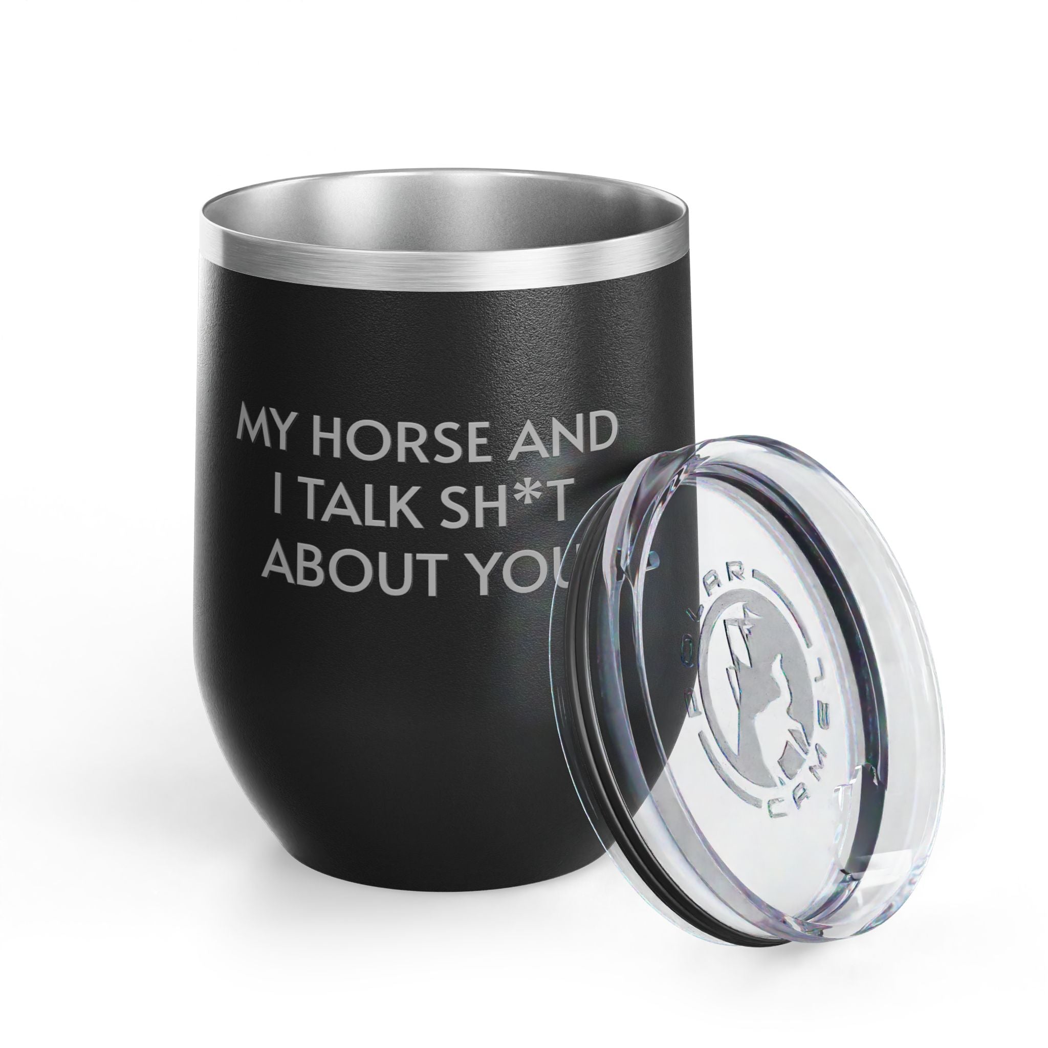 Image of Wine Tumbler, 12oz - Horse And I Talk