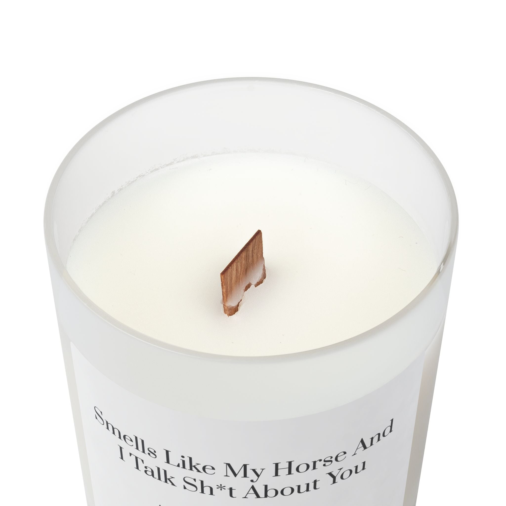 Image of Frosted Glass Candle, 11oz - Horse And I Talk
