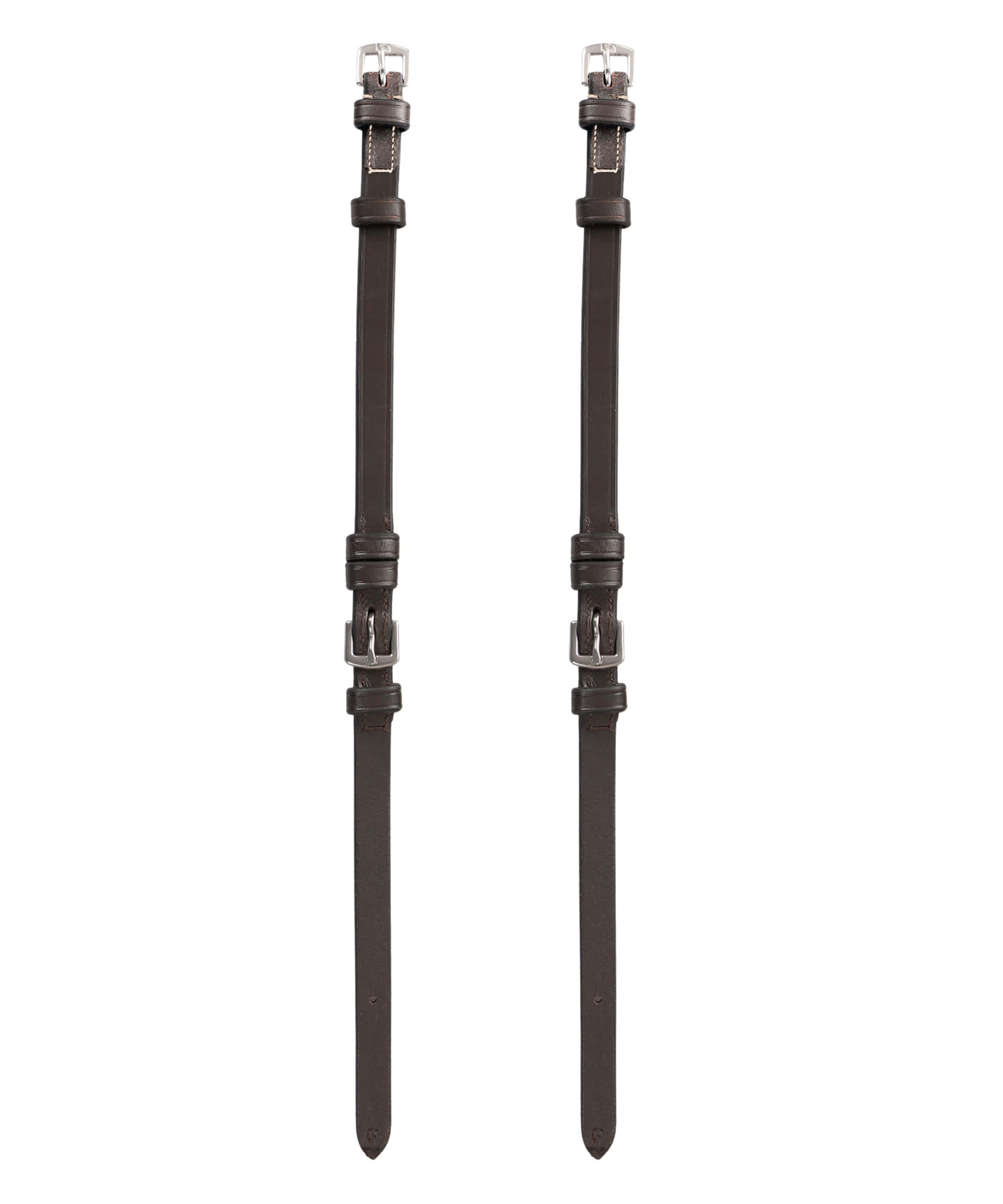 ExionPro Bridle Cheek Pieces With Buckle Fastening - White Stitching