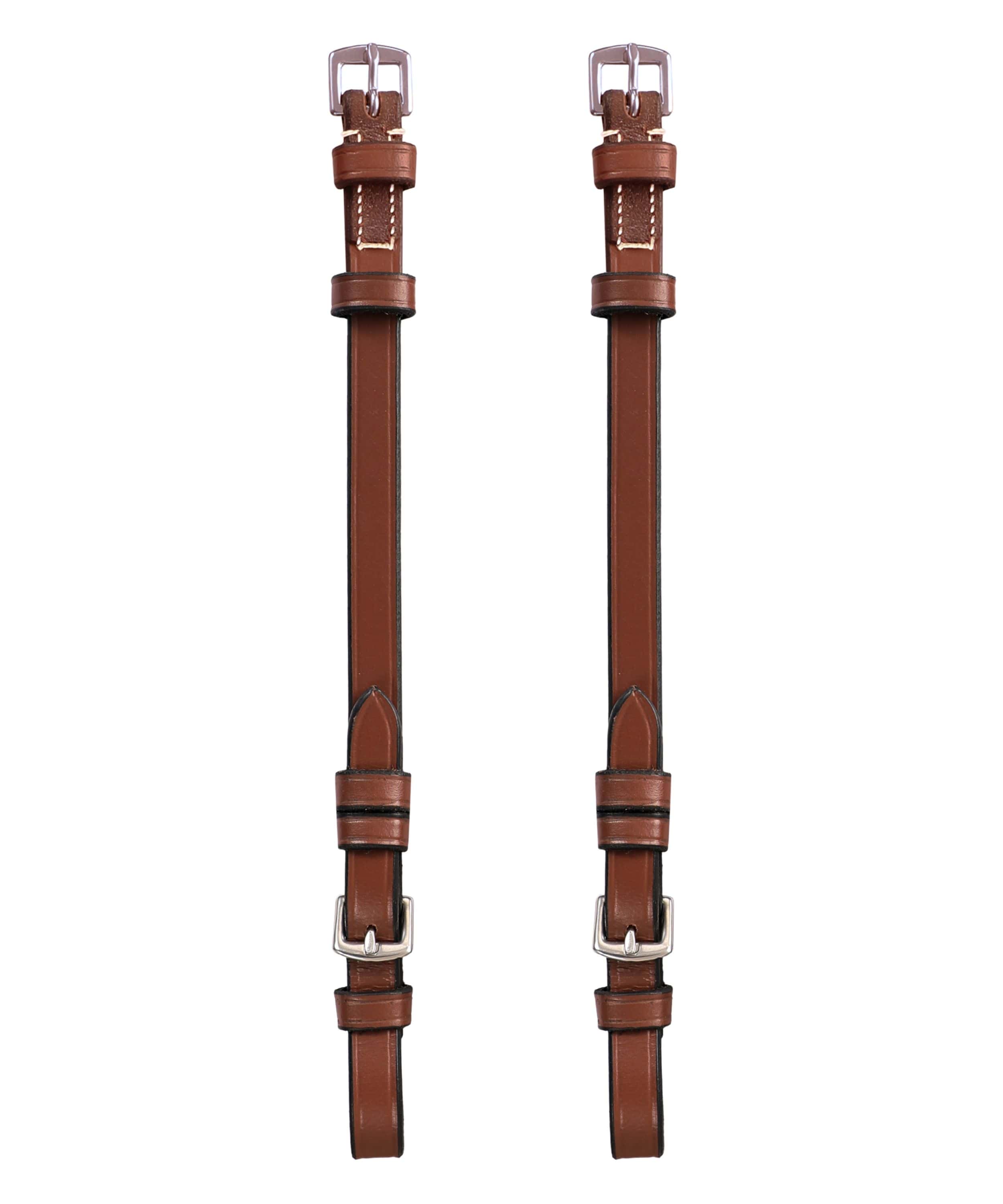 Image of ExionPro Bridle Cheek Pieces With Buckle Fastening - White Stitching