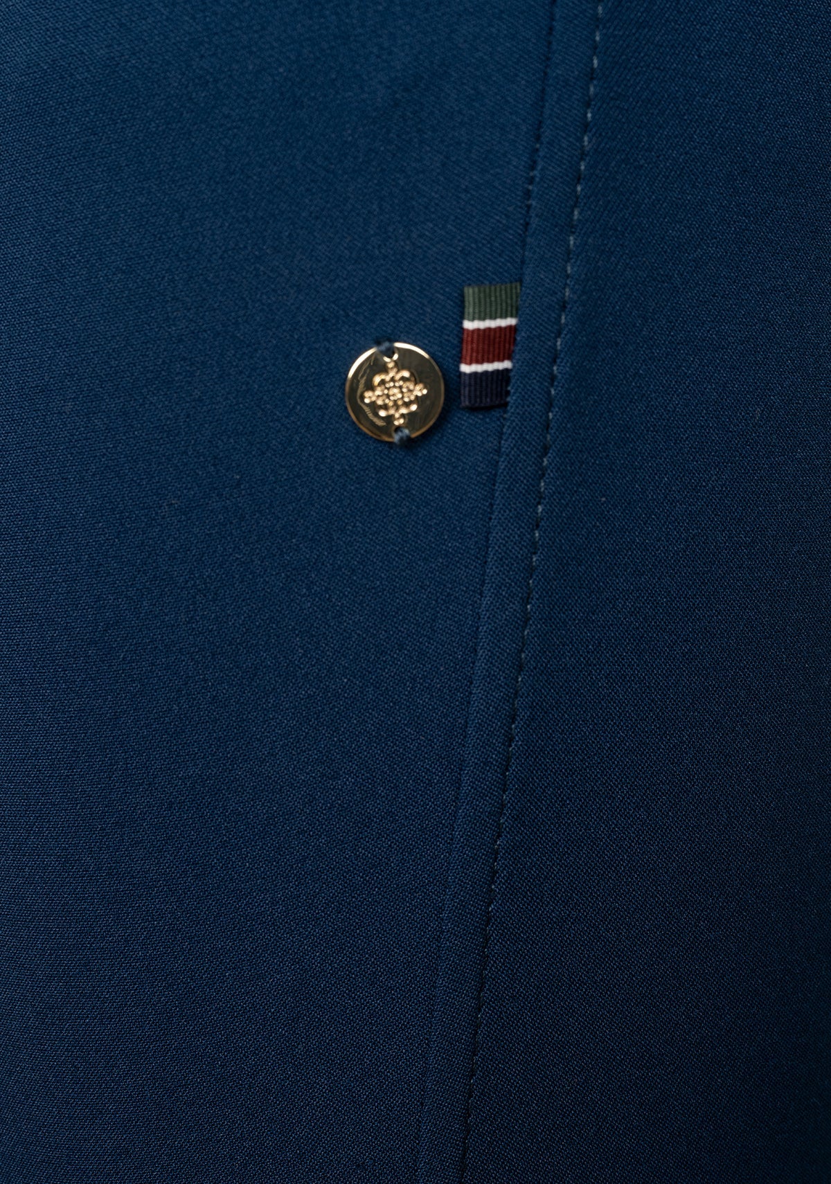 Image of Espoir Coquet Knee Patch Peacock Blue Bamboo Breeches