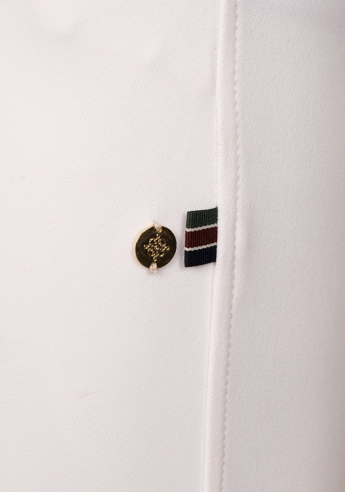 Image of Higher Waist Espoir Coquet White Show Bamboo Breeches