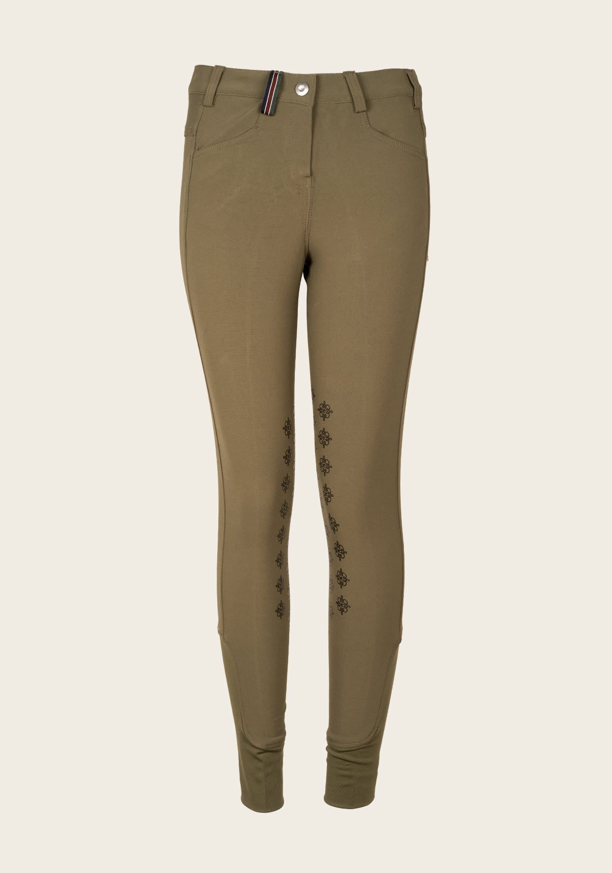 Image of Espoir Coquet Dusky Green kneepatch Bamboo Breeches