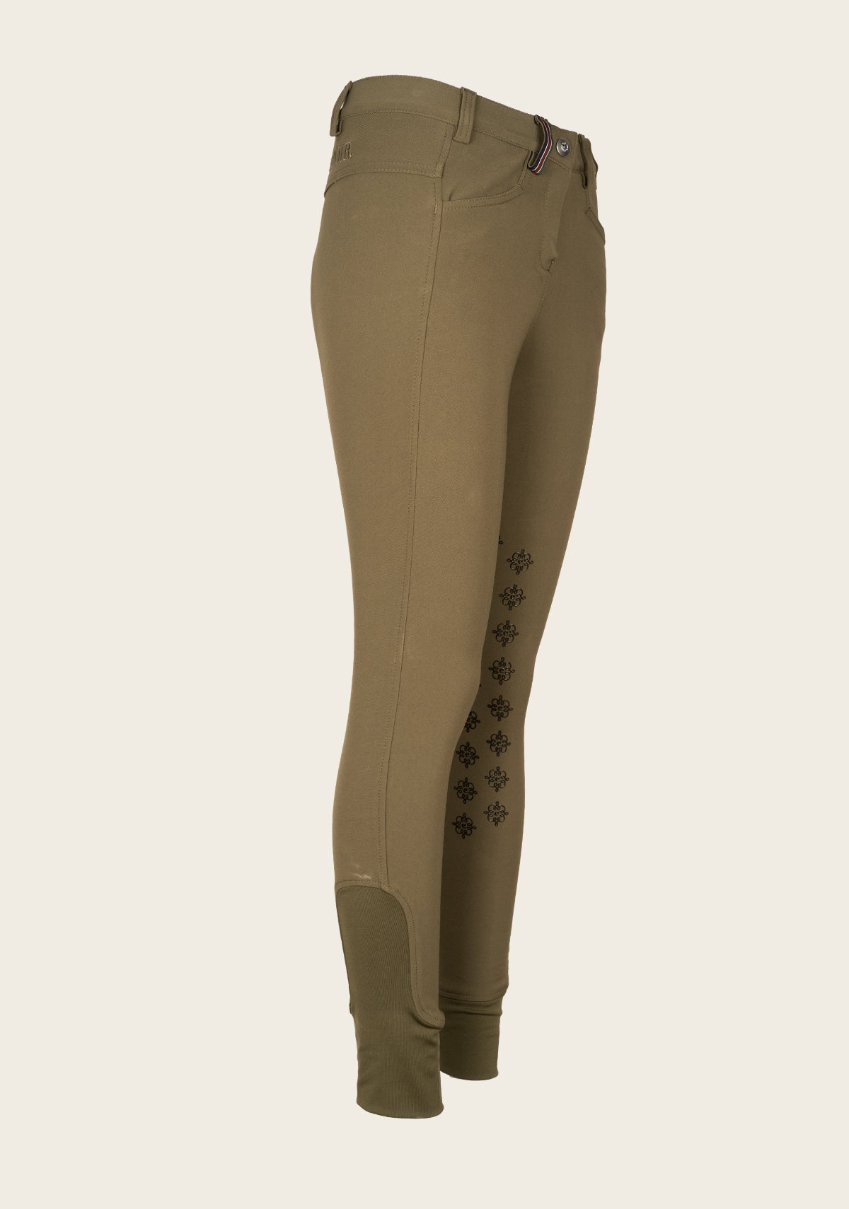 Image of Espoir Coquet Dusky Green kneepatch Bamboo Breeches