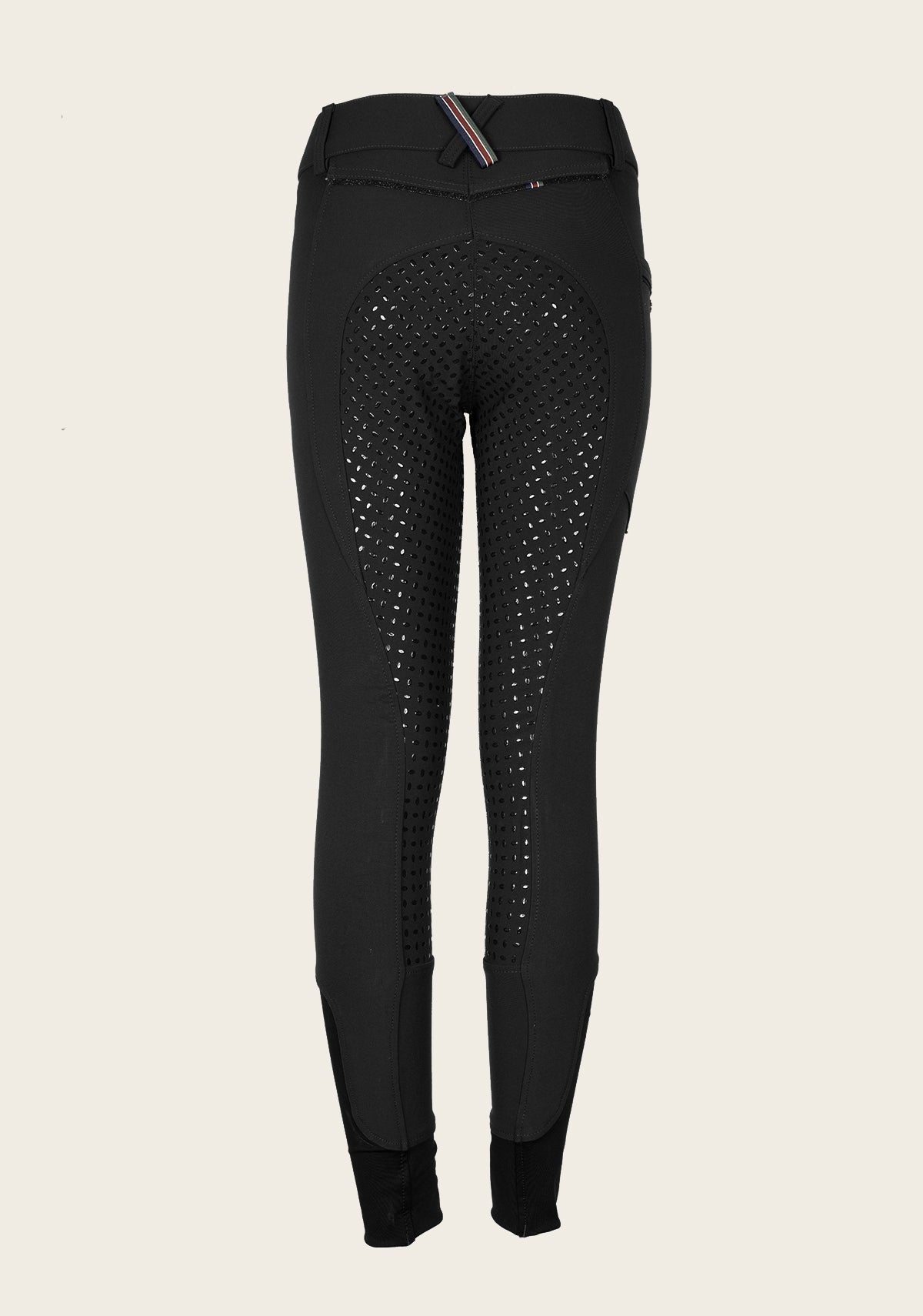 Image of Inspire Full Seat High Waist Black Coolmax Breeches