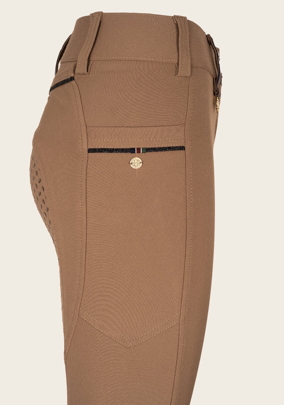 Image of Inspire Full Seat High Waist Walnut Bamboo Breeches