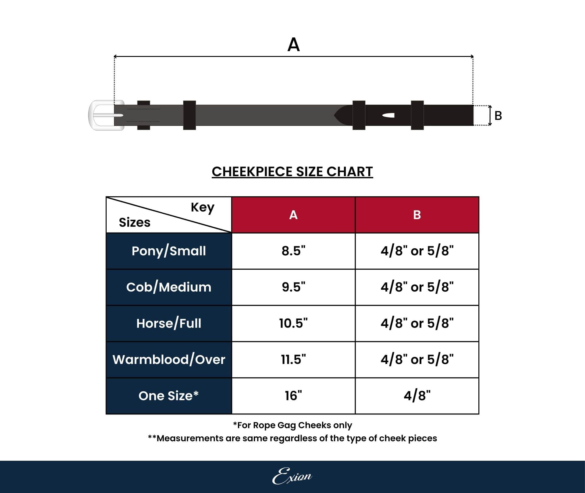 Image of ExionPro Bridle Cheek Pieces With Buckle Fastening - White Stitching