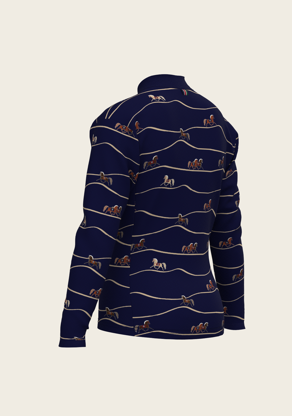 Navy Cheval Children's Long Sleeve Shirt