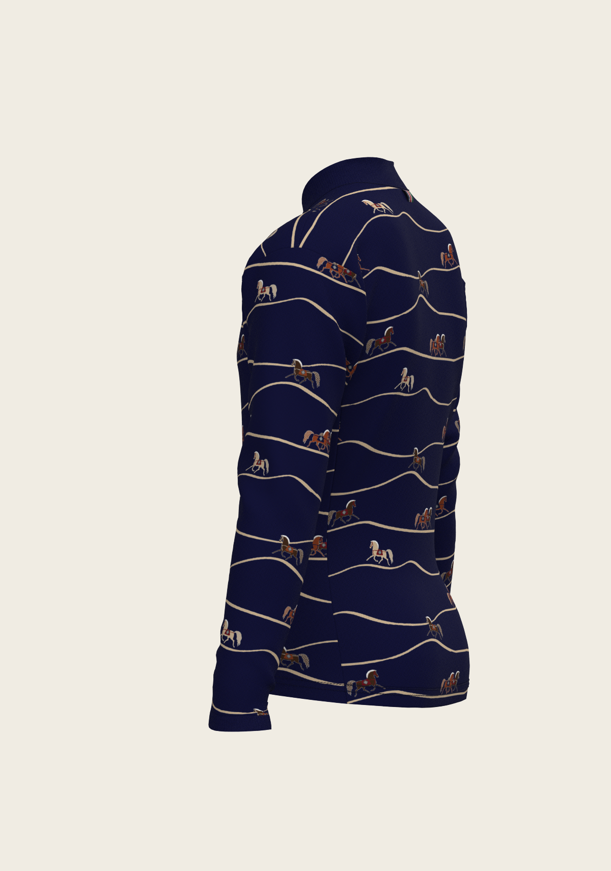 Navy Cheval Children's Long Sleeve Shirt