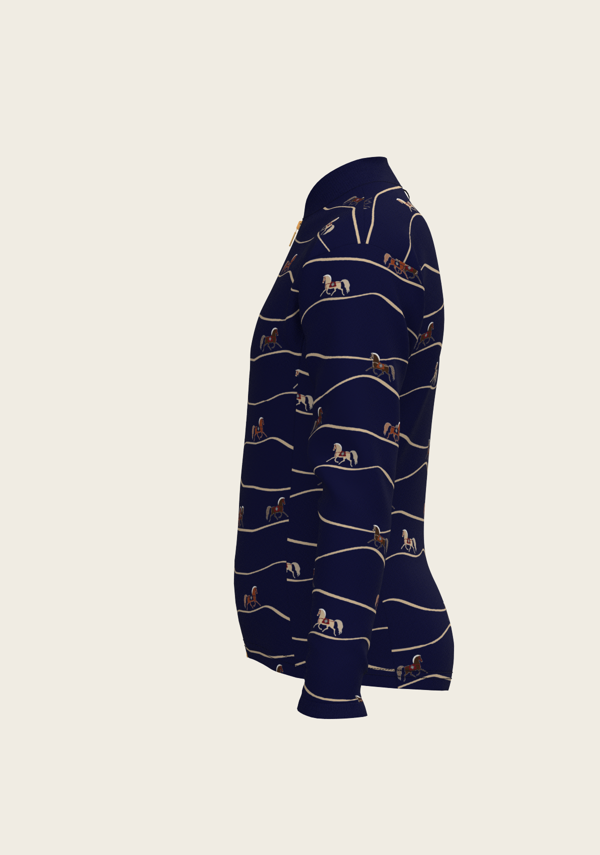 Image of Navy Cheval Children's Long Sleeve Shirt