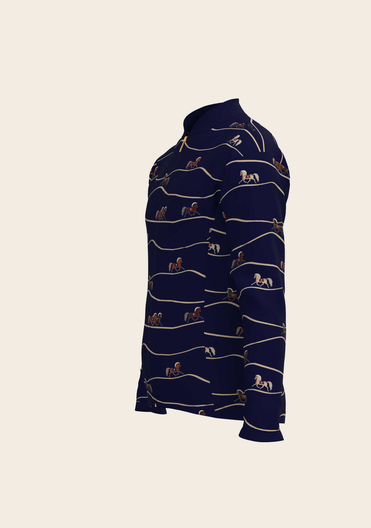 Image of Navy Cheval Children's Long Sleeve Shirt