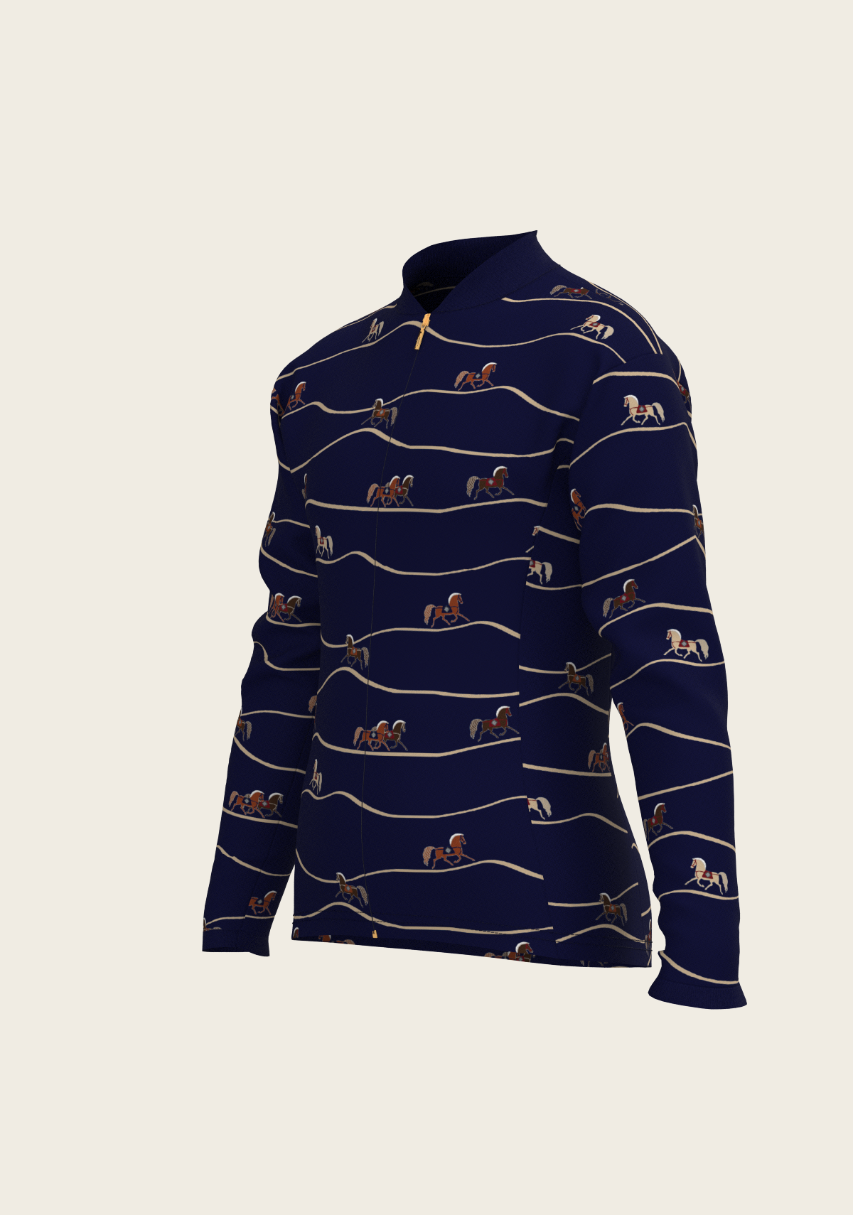 Navy Cheval Children's Long Sleeve Shirt